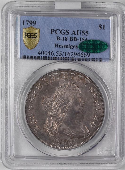 1799 $1  7x6 Stars, B-18, BB-154 MS60 thumbnail 9