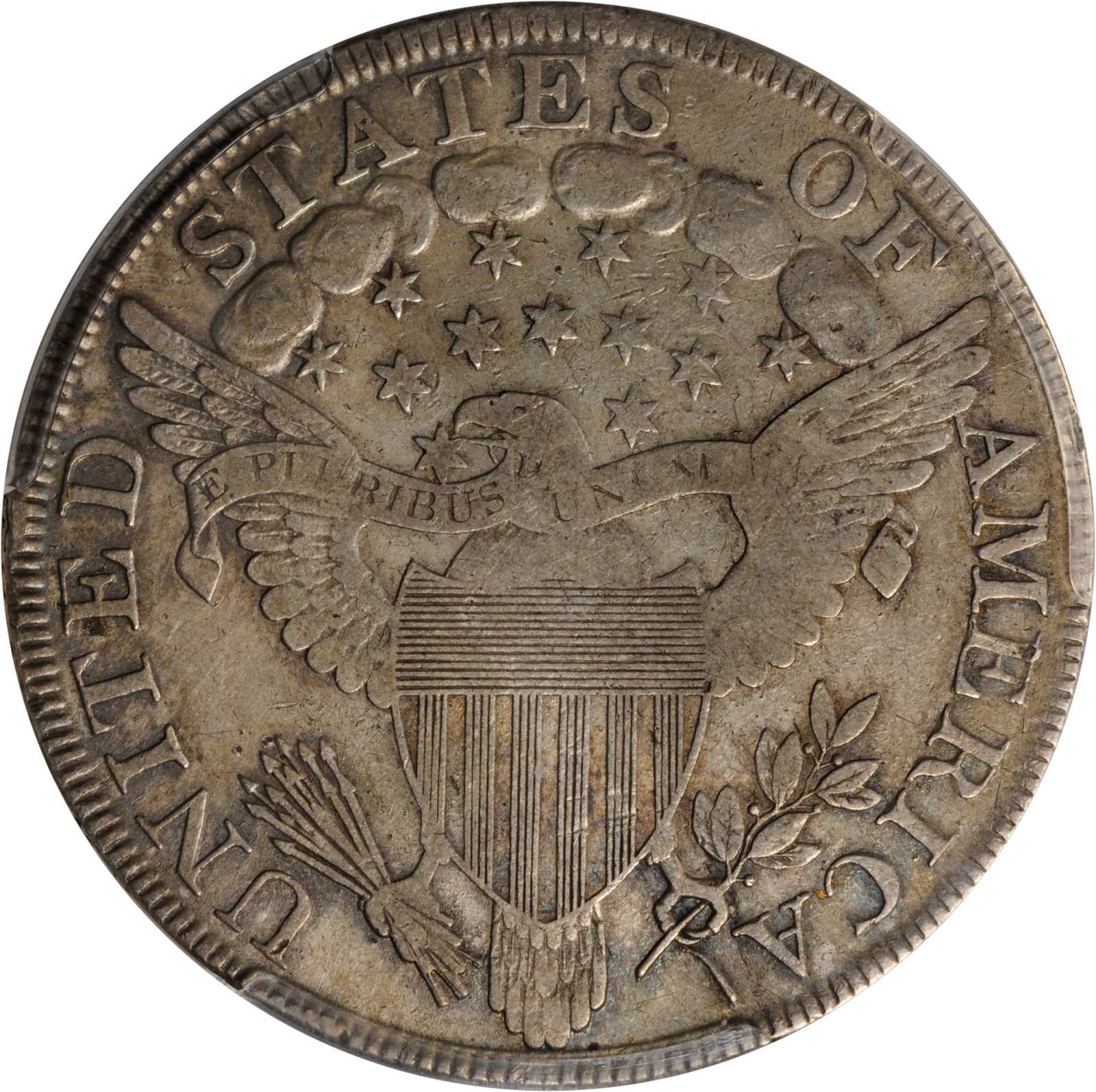 1800 $1  AMERICAI, B-19, BB-192 G4 CAC thumbnail 4