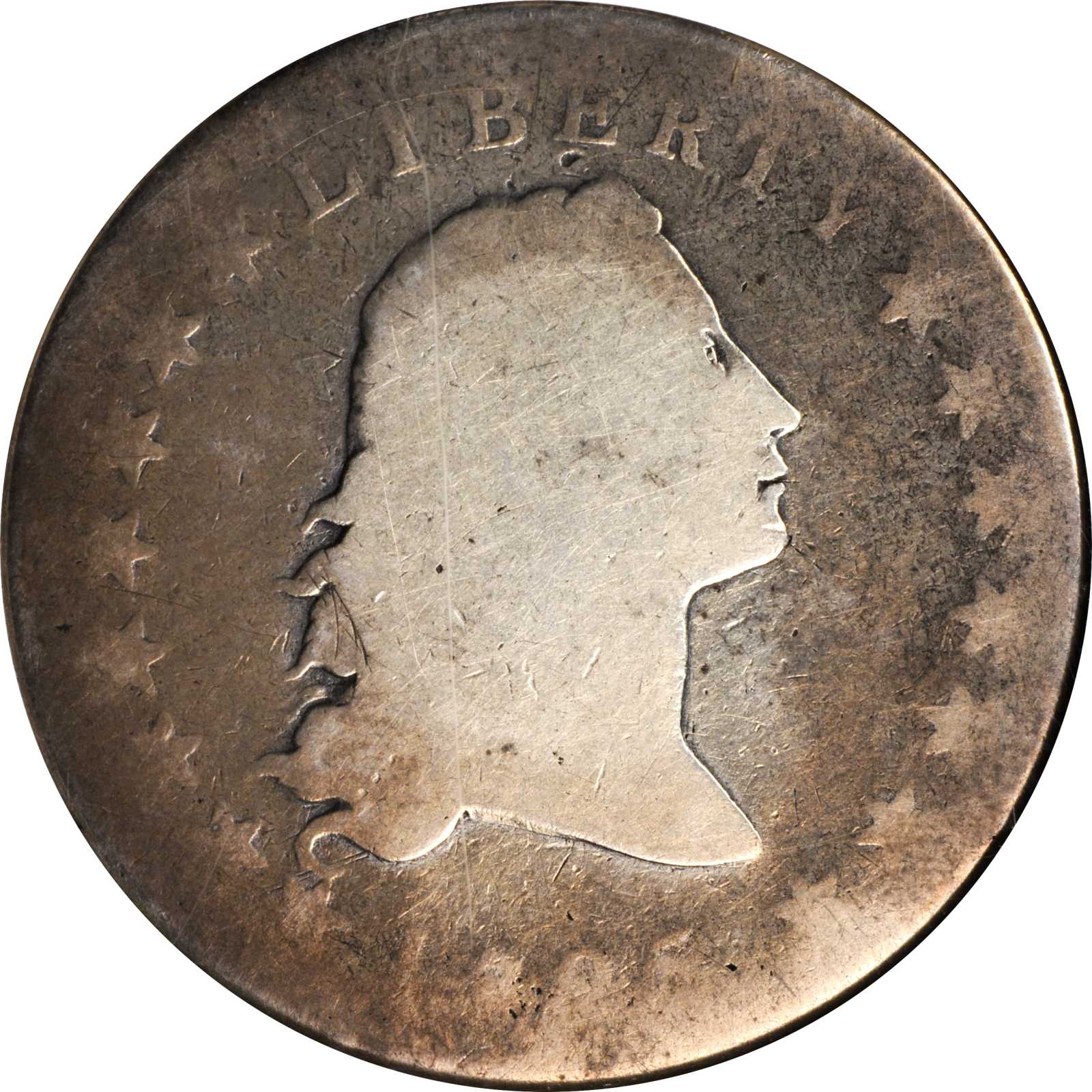 Image for 1795 $1  Flowing Hair, 2 Leaves, B-1, BB-21 AG3 CAC