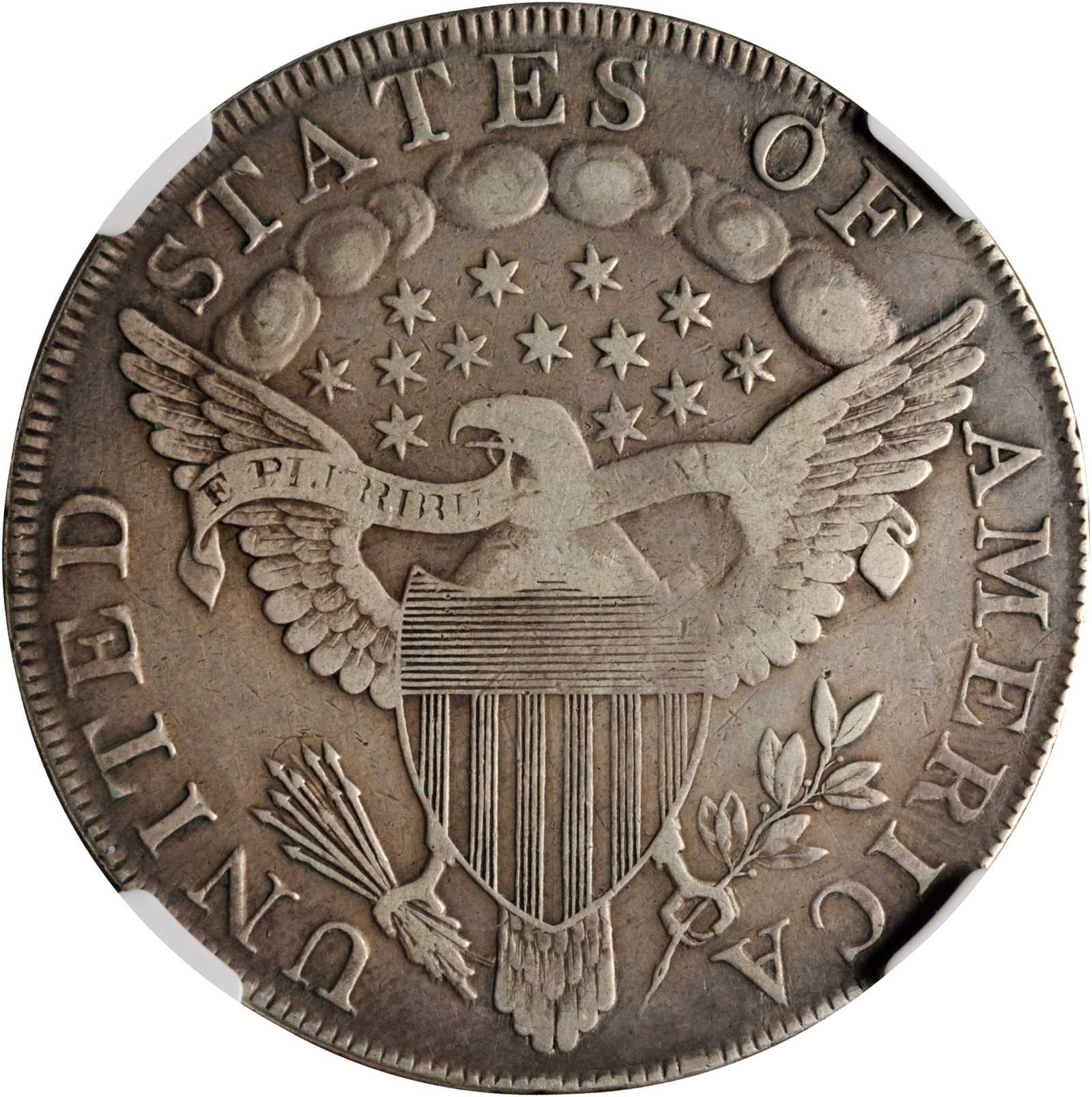 1798 $1  Large Eagle, Pointed 9, Close Date, B-9, BB-121 VG10 thumbnail 9