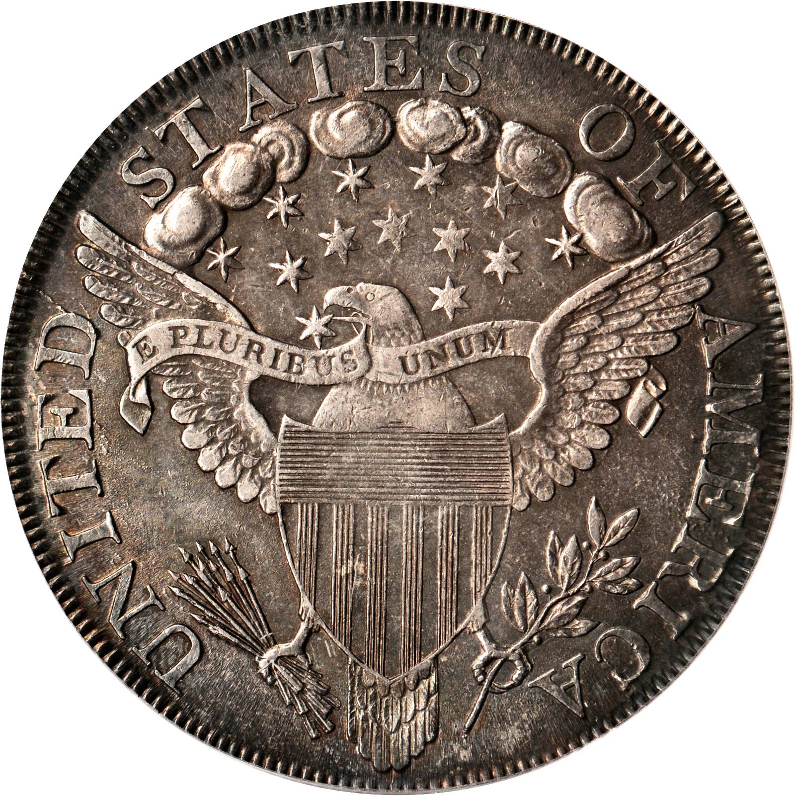 1799 $1  7x6 Stars, B-19, BB-155 MS61 thumbnail 6