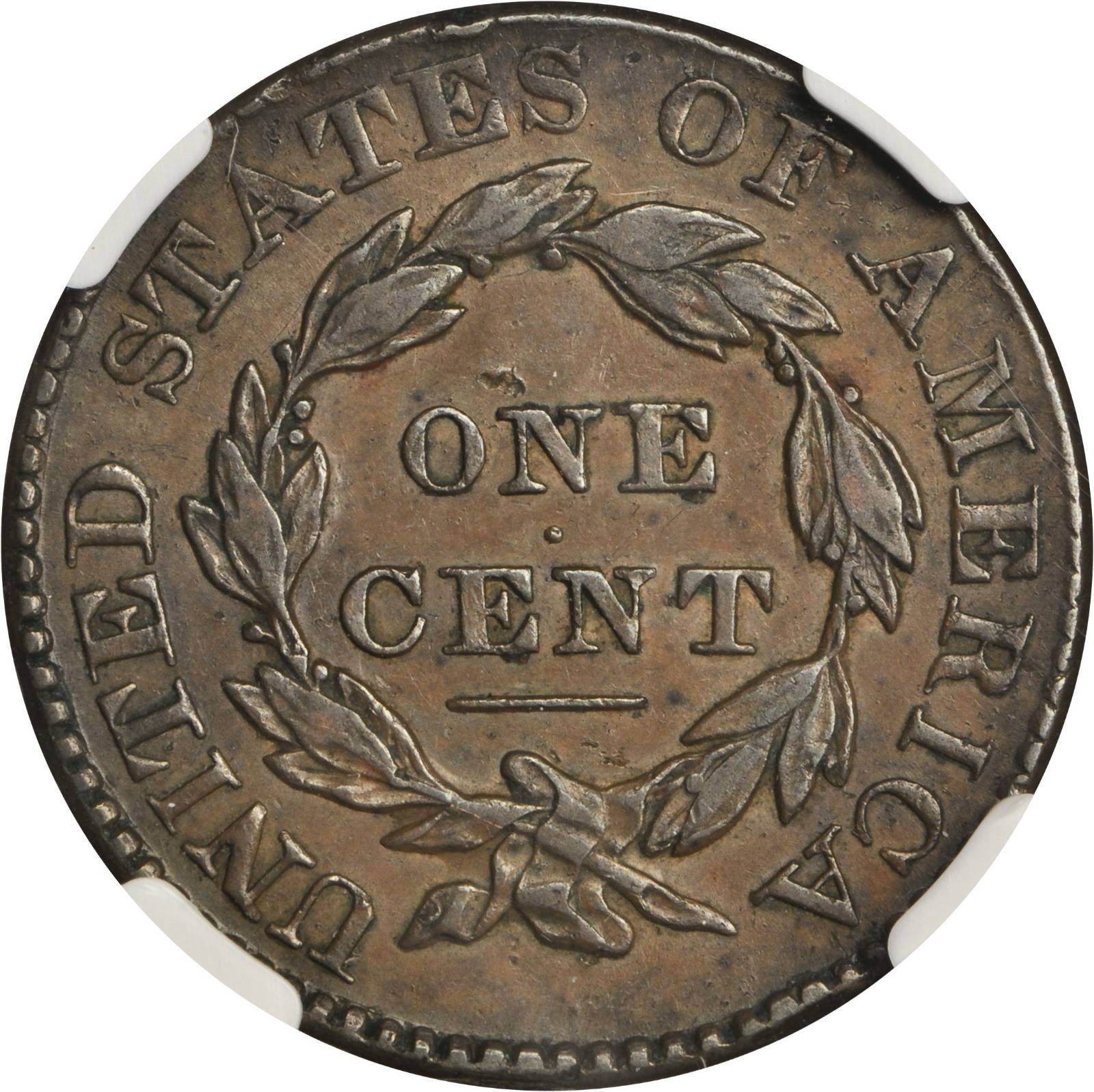 1828 1c Large Narrow Date, N-6 MS BN G4 BN CAC thumbnail 23