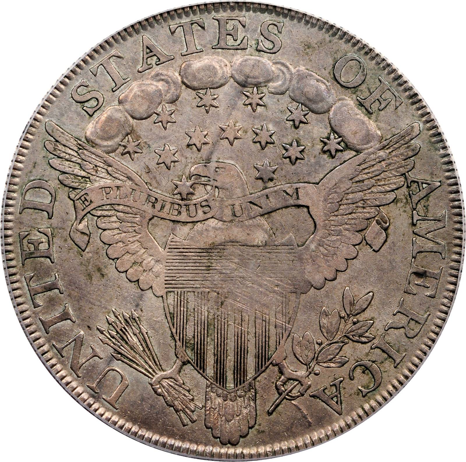 1800 $1  Wide Date, Low 8, AMERICAI, B-11, BB-191 VF35 CAC thumbnail 10