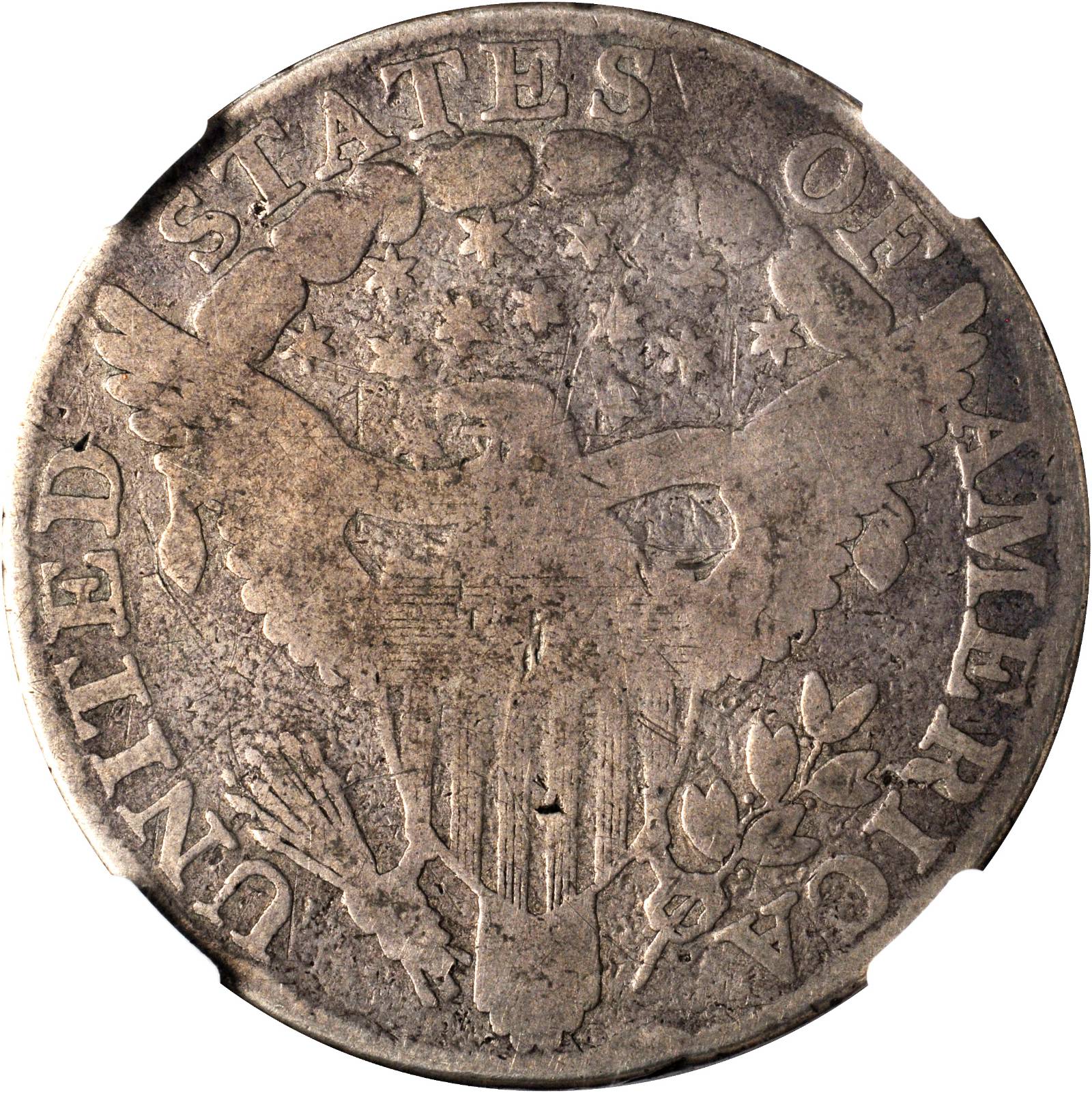 1801 $1  B-2, BB-212 VG10 CAC thumbnail 6