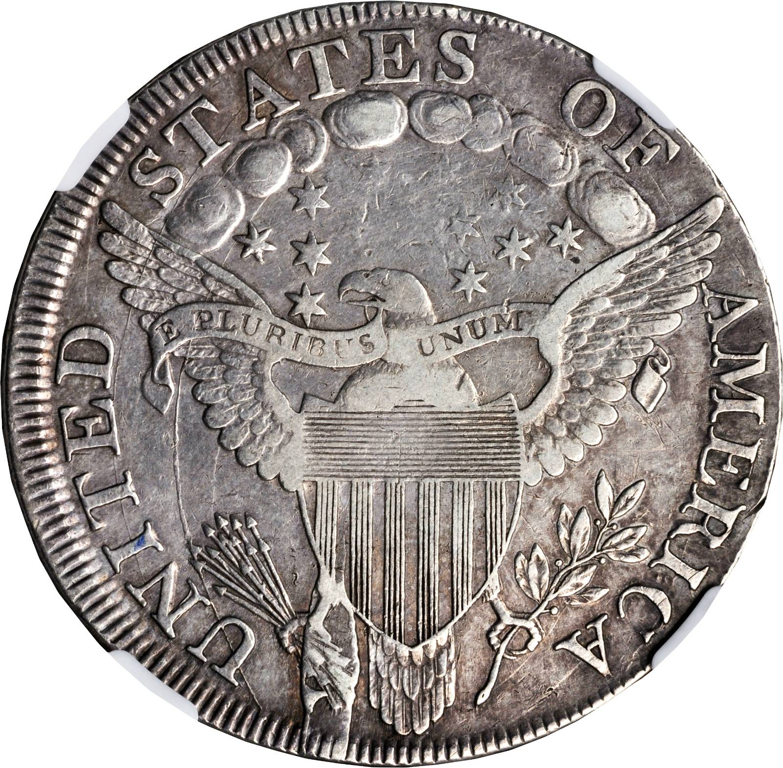 1798 $1  Large Eagle, Pointed 9, Close Date, B-28, BB-118 G6 thumbnail 6