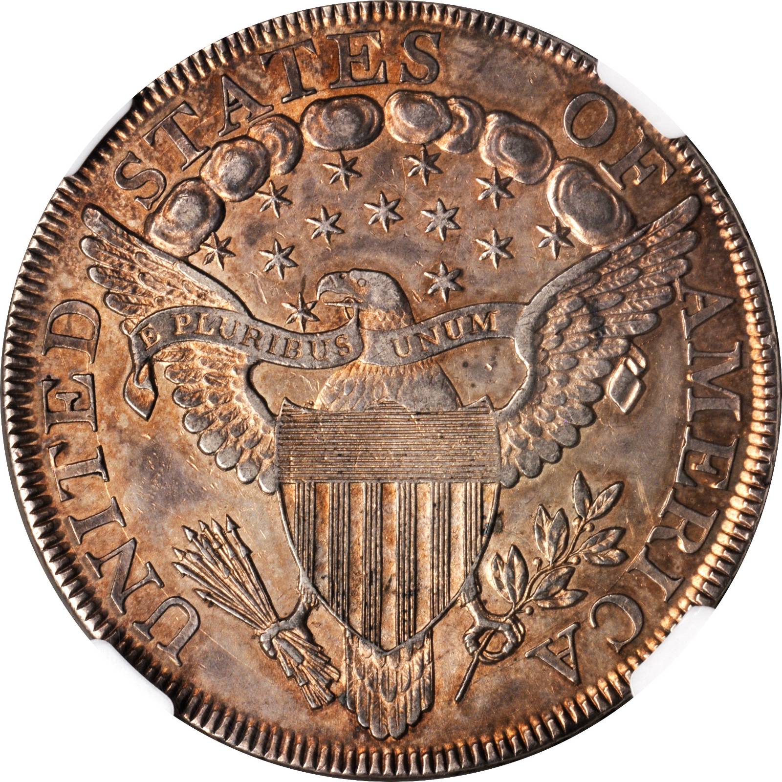 1799 $1  7x6 Stars, B-7, BB-156 AU55 thumbnail 7
