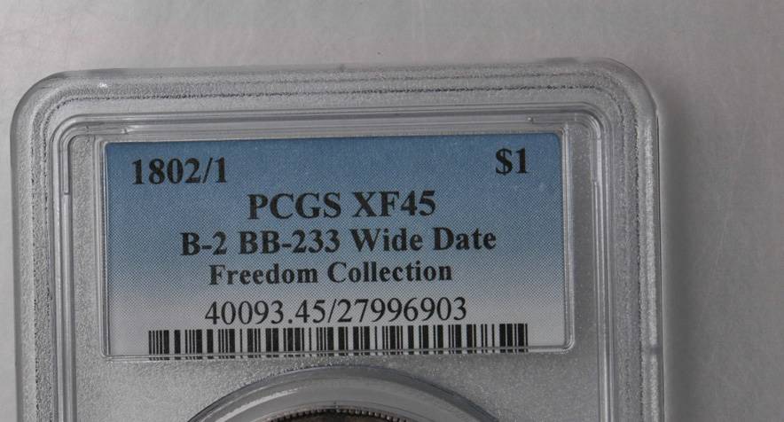 1802/1 $1  Wide Date, B-2, BB-233 AU55 thumbnail 16