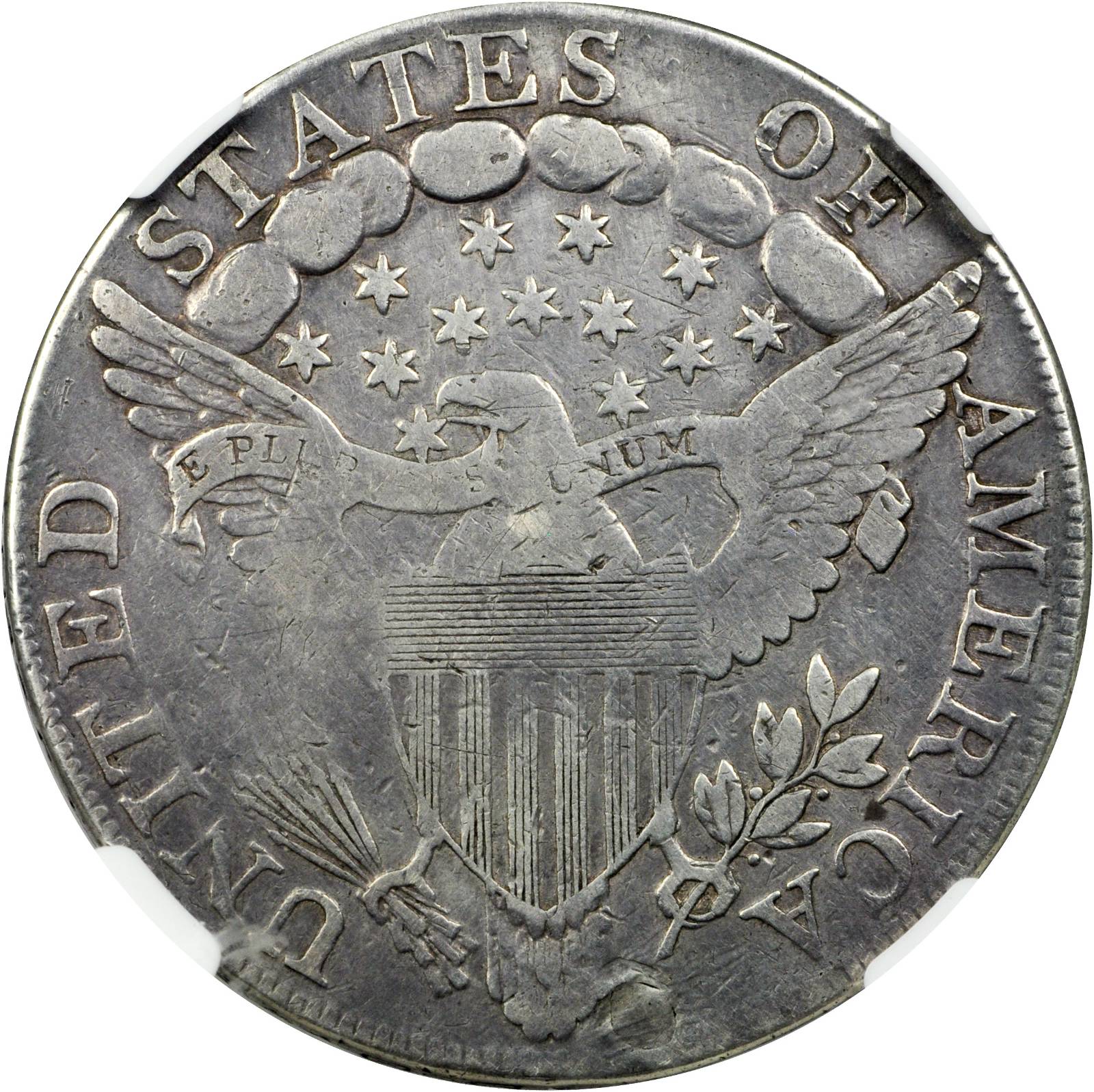 1798 $1  Large Eagle, Pointed 9, 4 Berries, B-8, BB-125 AG3 thumbnail 6