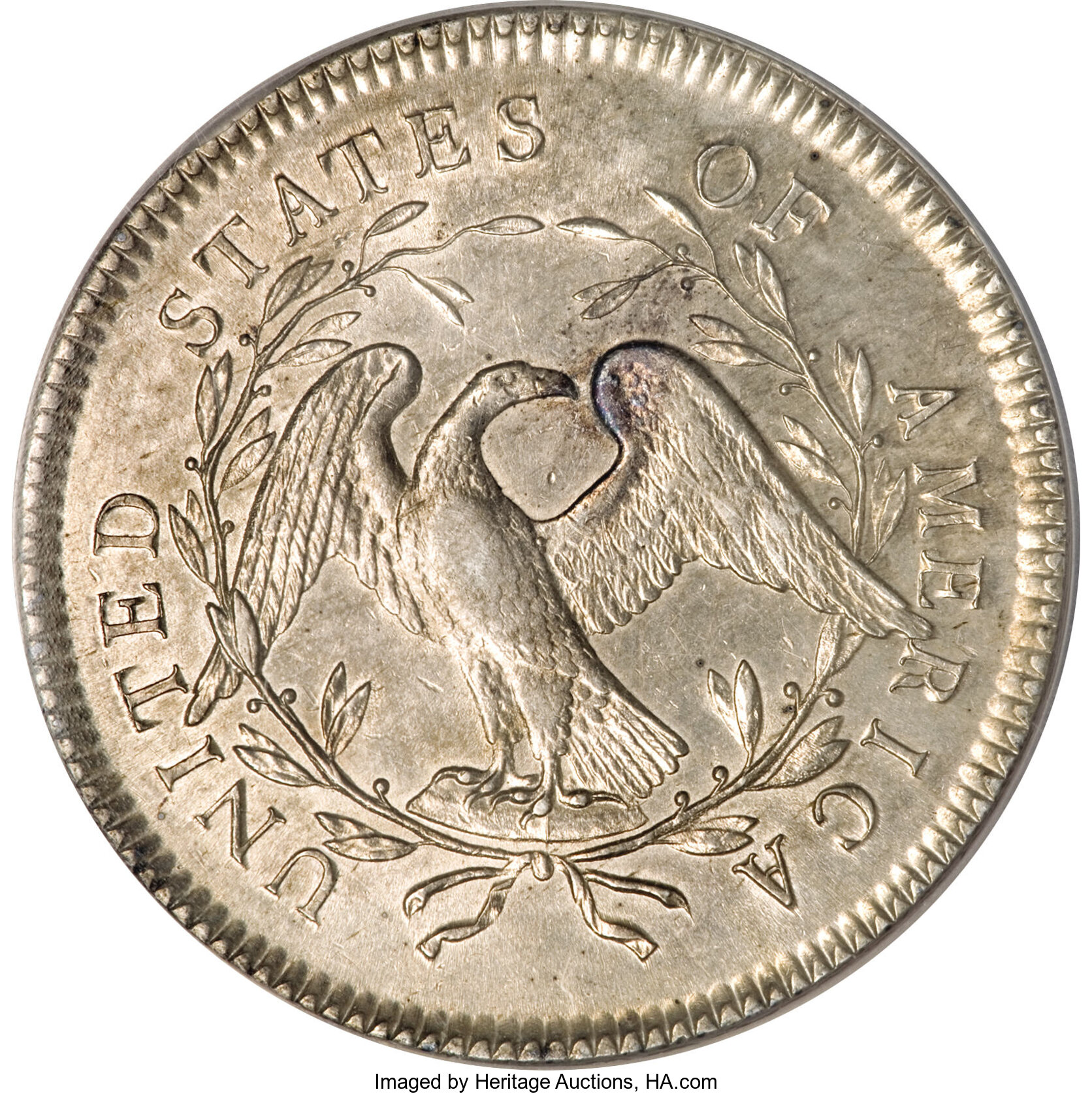 1795 $1  Flowing Hair, 2 Leaves, B-2, BB-20 MS66 thumbnail 16
