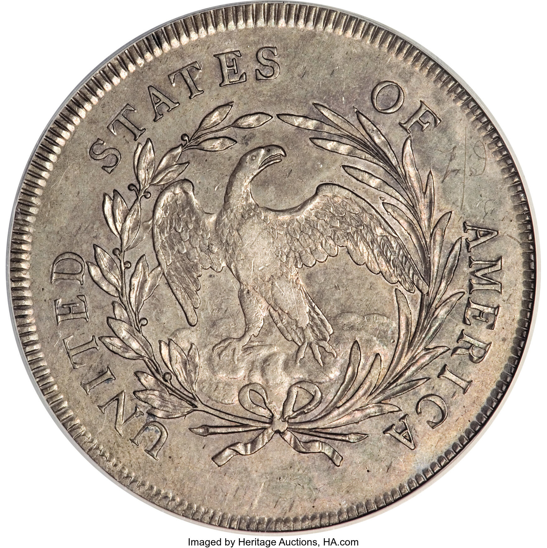 1796 $1  Small Date, Small Letters, B-2, BB-63 XF45 CAC thumbnail 12