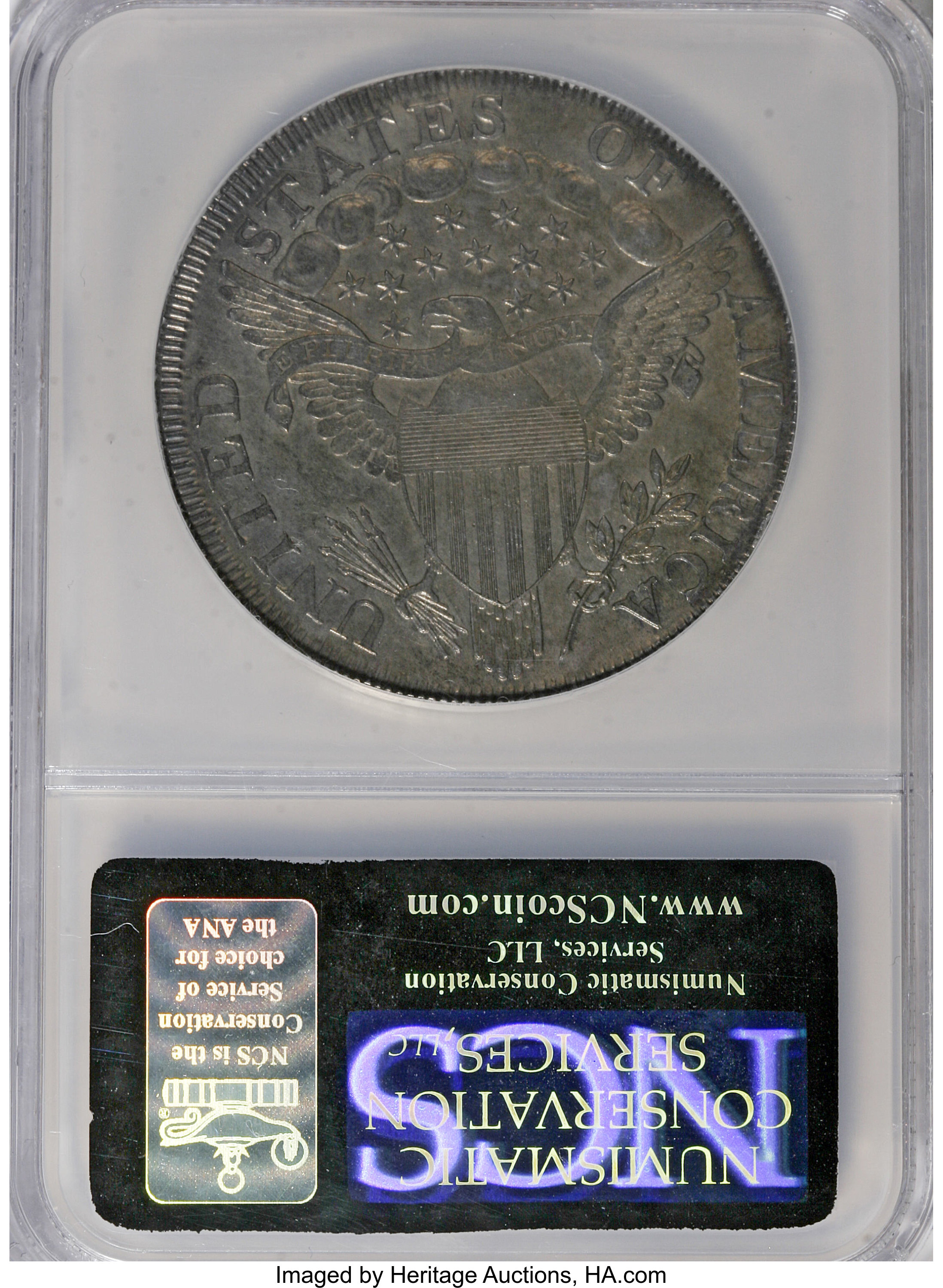 1798 $1  Large Eagle, Pointed 9, 10 Arrows, B-21, BB-107 AU50 thumbnail 7