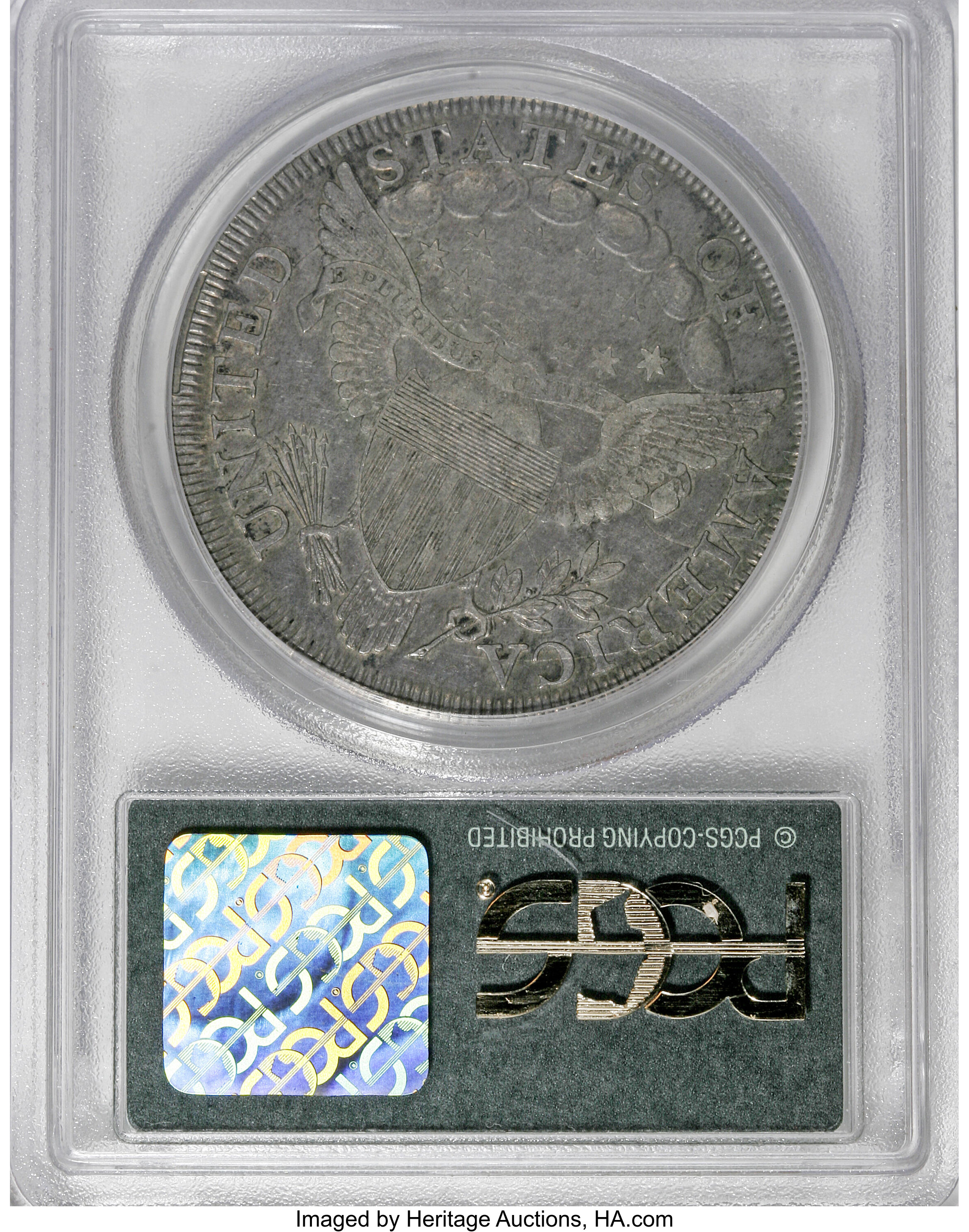1798 $1  Large Eagle, Pointed 9, Close Date, B-30, BB-116 F15 CAC thumbnail 24