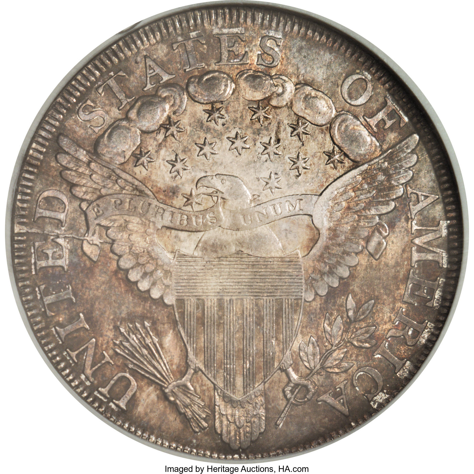 1799 $1  7x6 Stars, B-18, BB-154 AU58 thumbnail 5