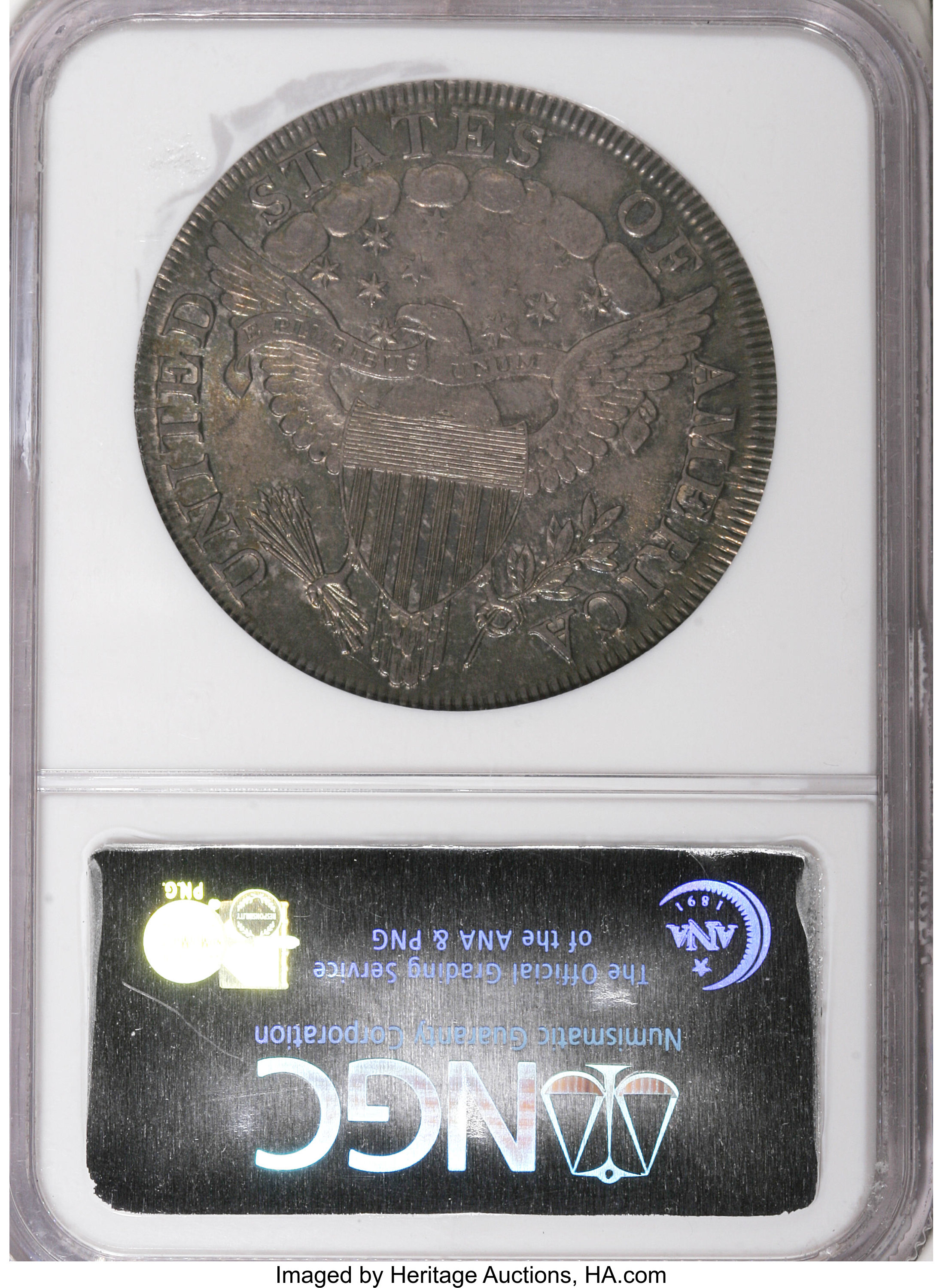 1799 $1  7x6 Stars, B-8, BB-165 AU58 thumbnail 15
