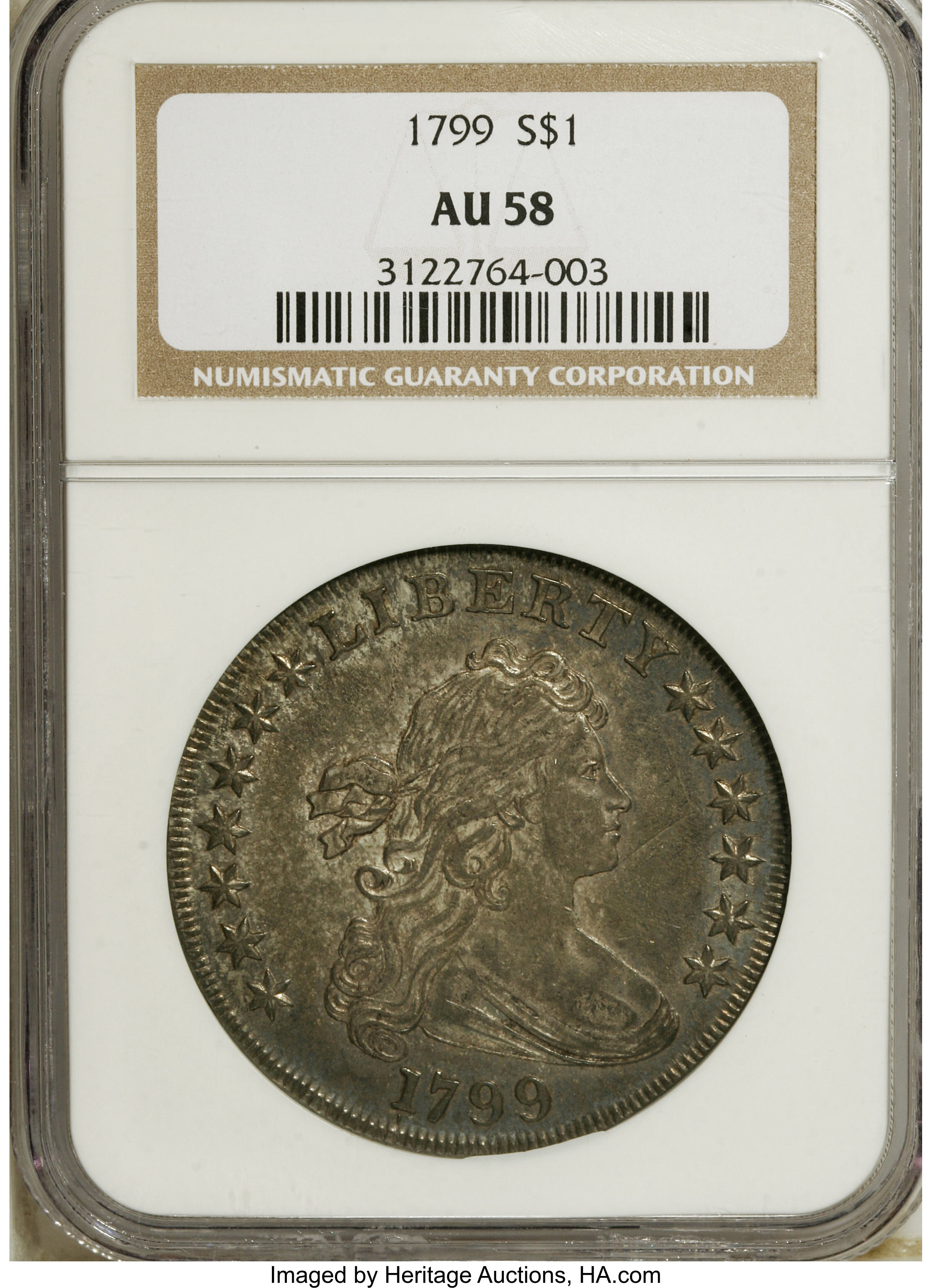 1799 $1  7x6 Stars, B-9, BB-166 MS66 thumbnail 16