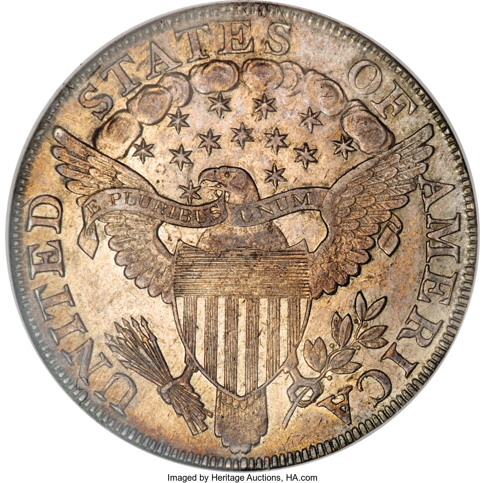 1801 $1  B-2, BB-212 MS62 CAC thumbnail 5