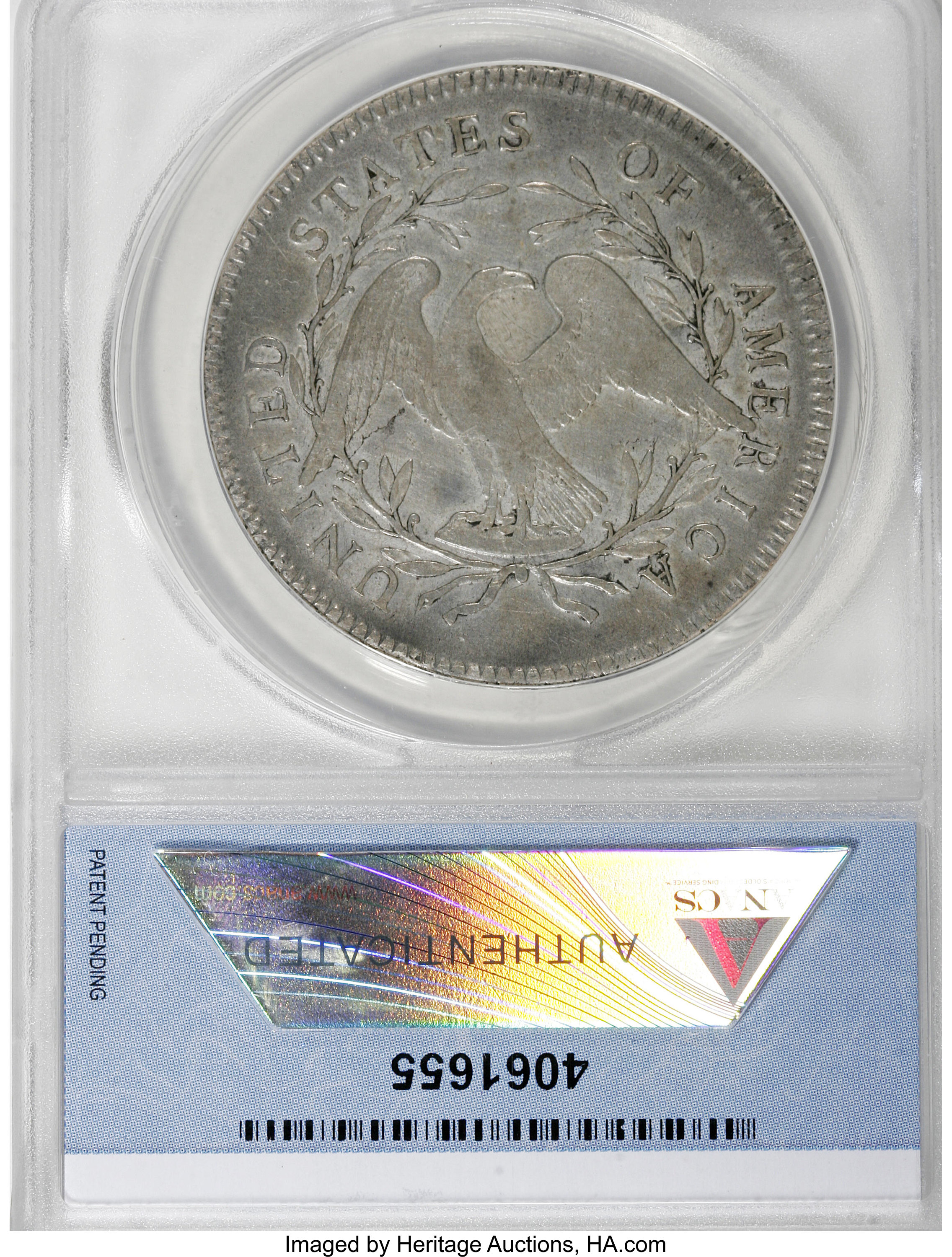 1795 $1  Flowing Hair, 2 Leaves, B-9, BB-13 VF20 thumbnail 2