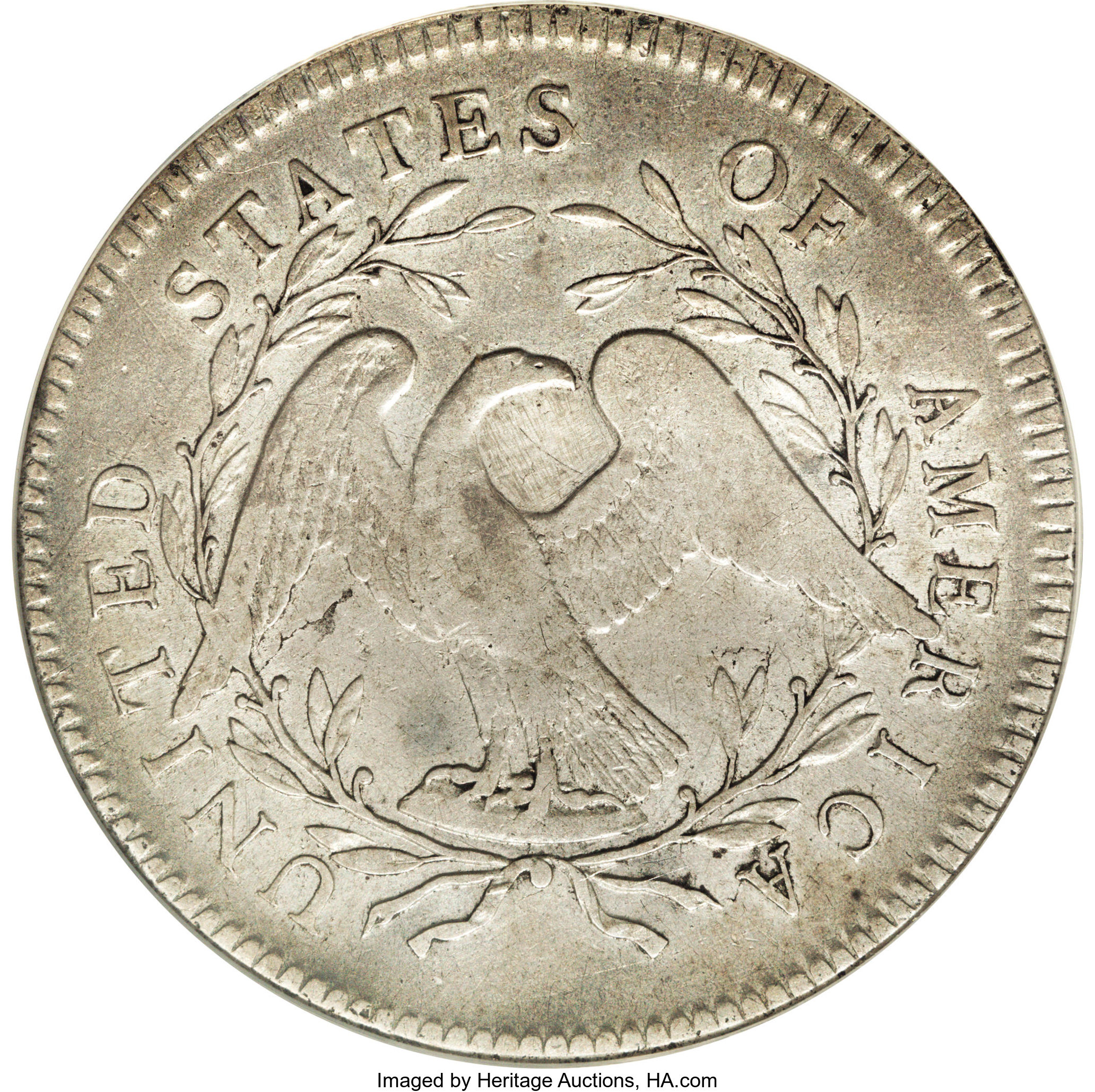 1795 $1  Flowing Hair, 2 Leaves, B-9, BB-13 VF20 thumbnail 3