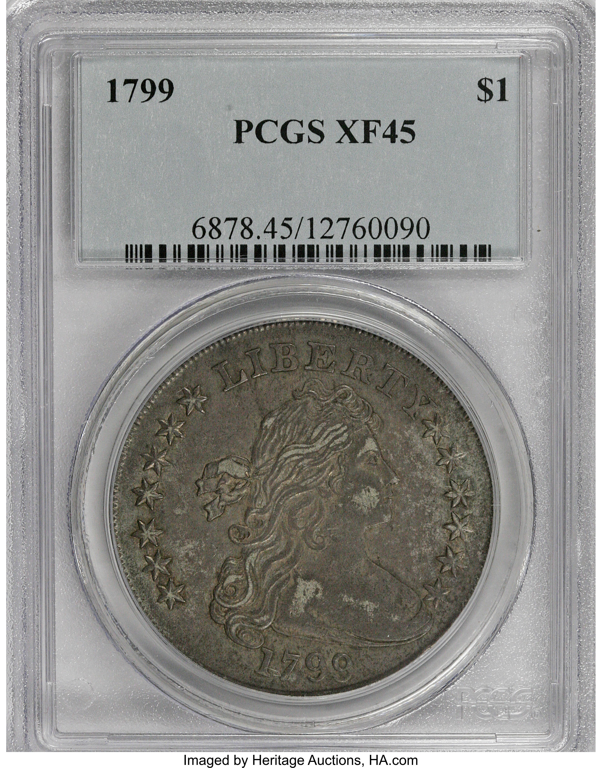 1799 $1  Irregular Date, 13 Stars, B-15, BB-152 MS64 thumbnail 27