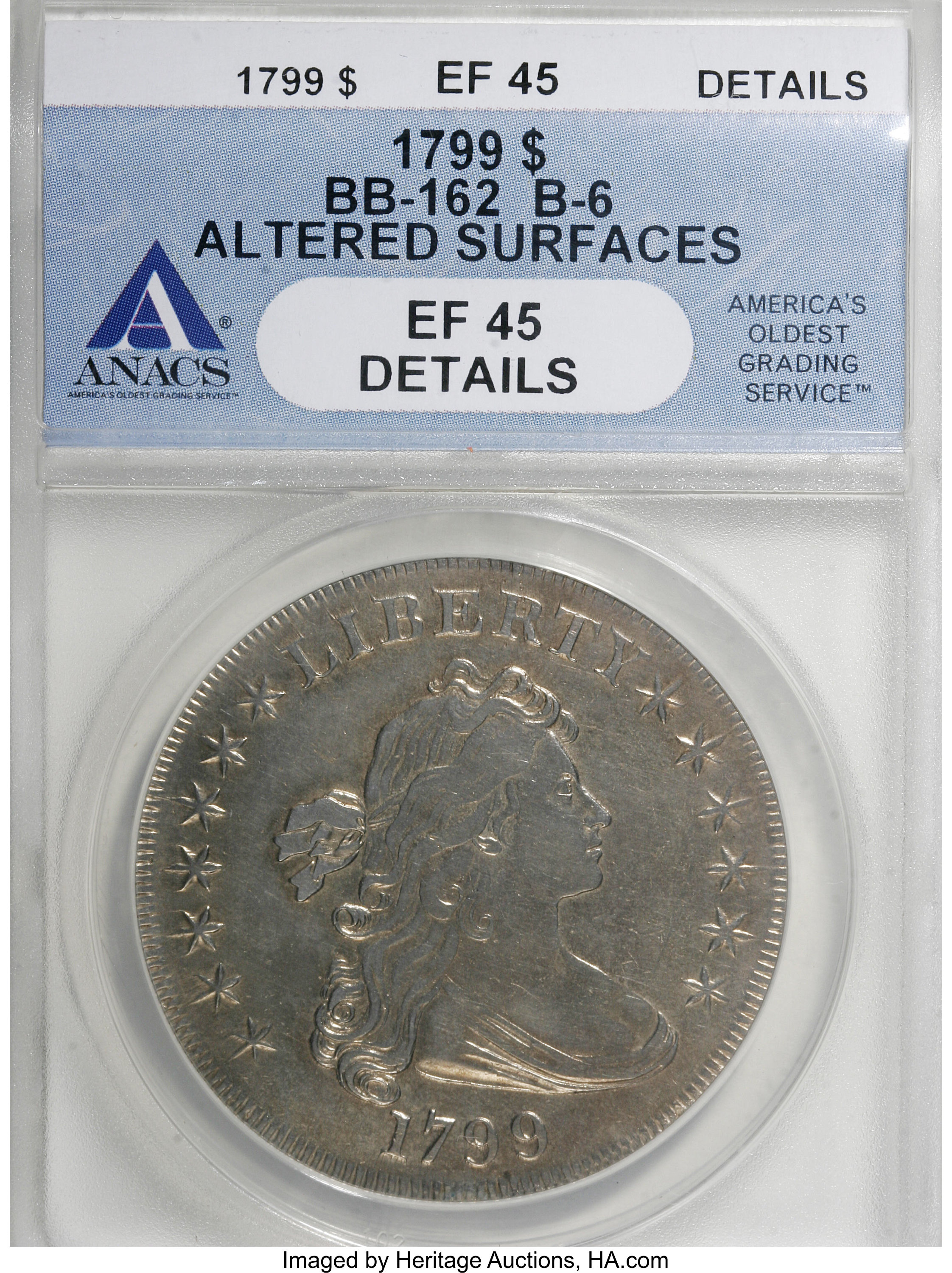 1799 $1  7x6 Stars, B-6, BB-162 XF45 thumbnail 16