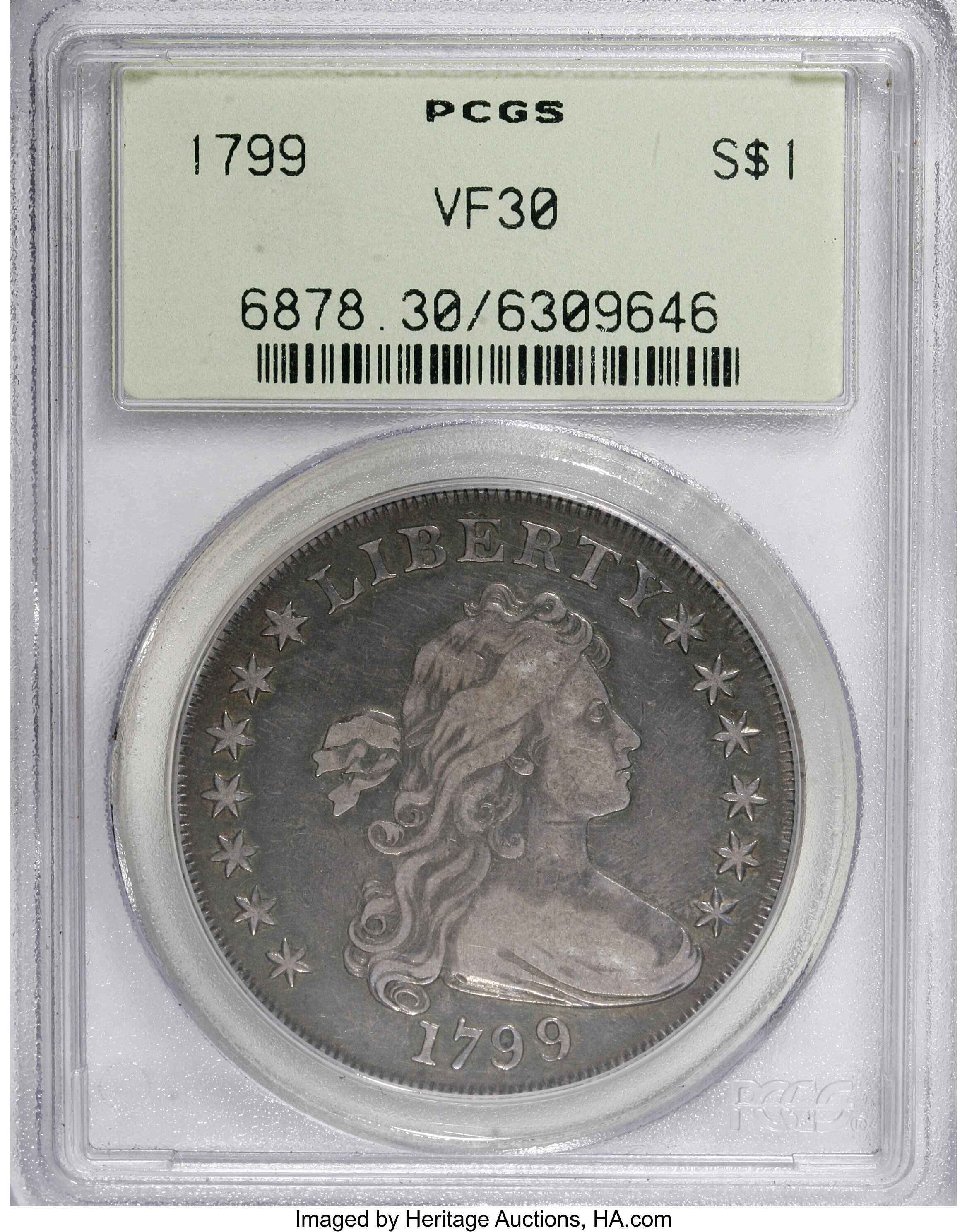 1799 $1  7x6 Stars, B-14, BB-167 VG10 thumbnail 22