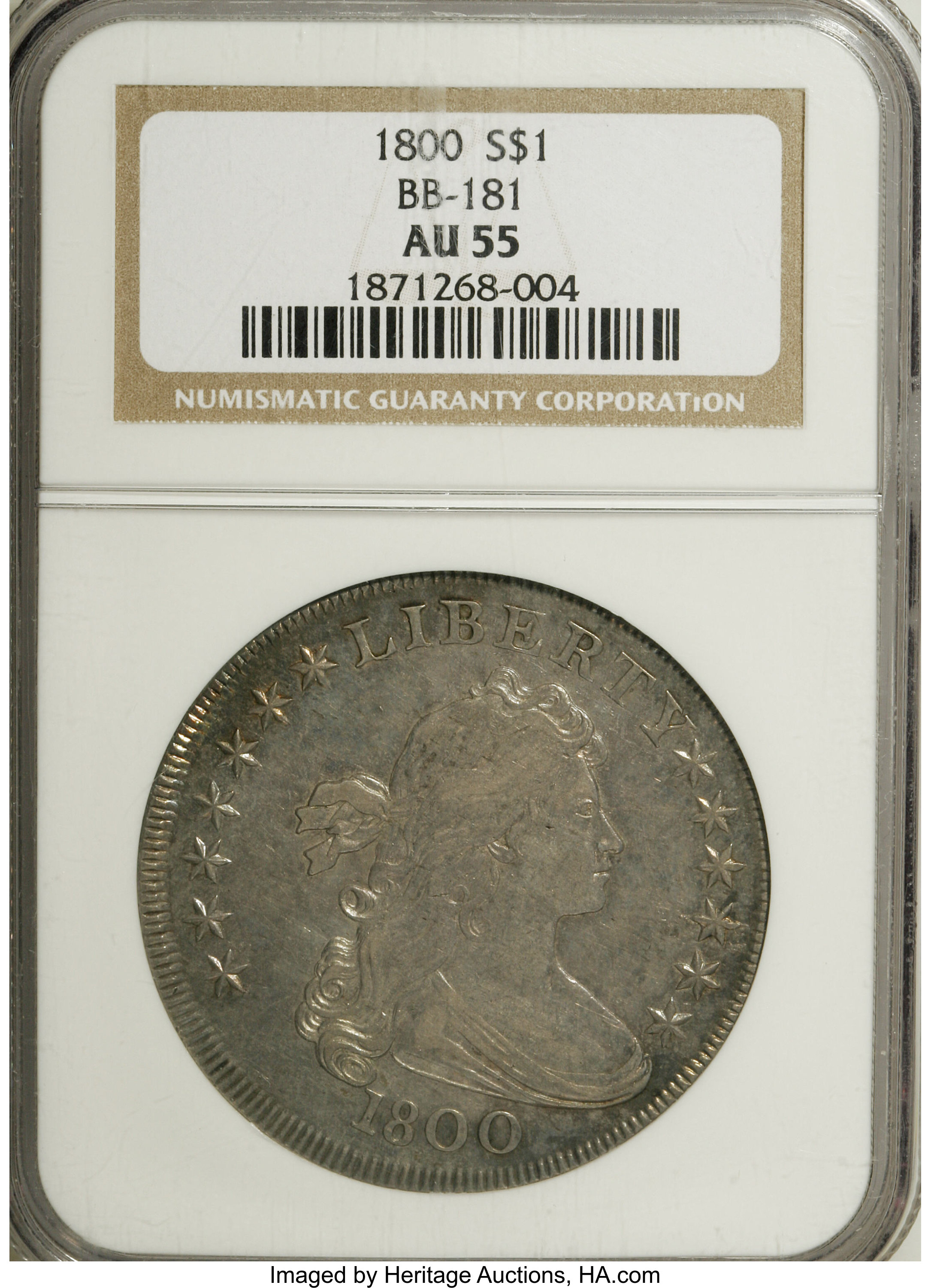 1800 $1  B-1, BB-181 MS63 CAC thumbnail 17