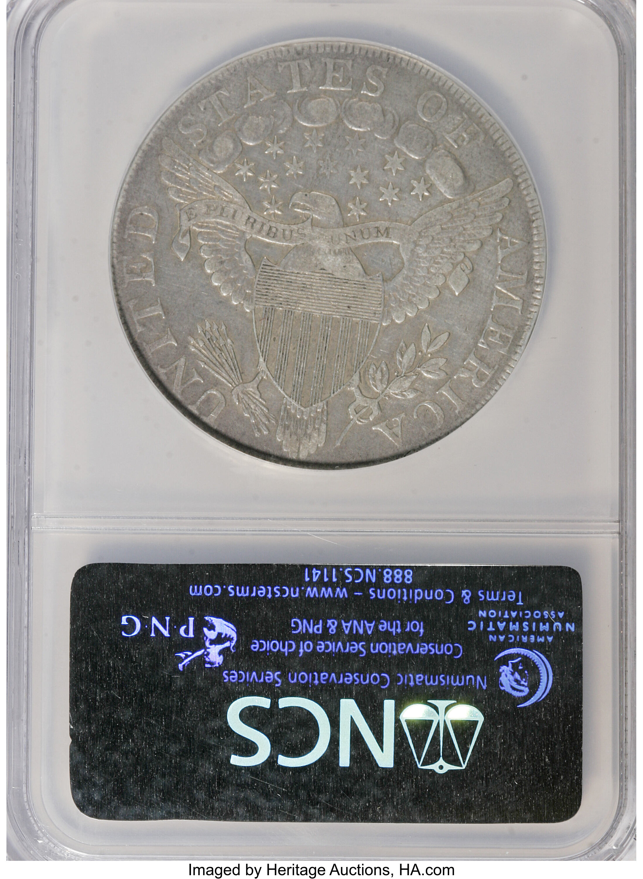 1798 $1  Large Eagle, Pointed 9, Wide Date, B-16, BB-110 F15 thumbnail 6
