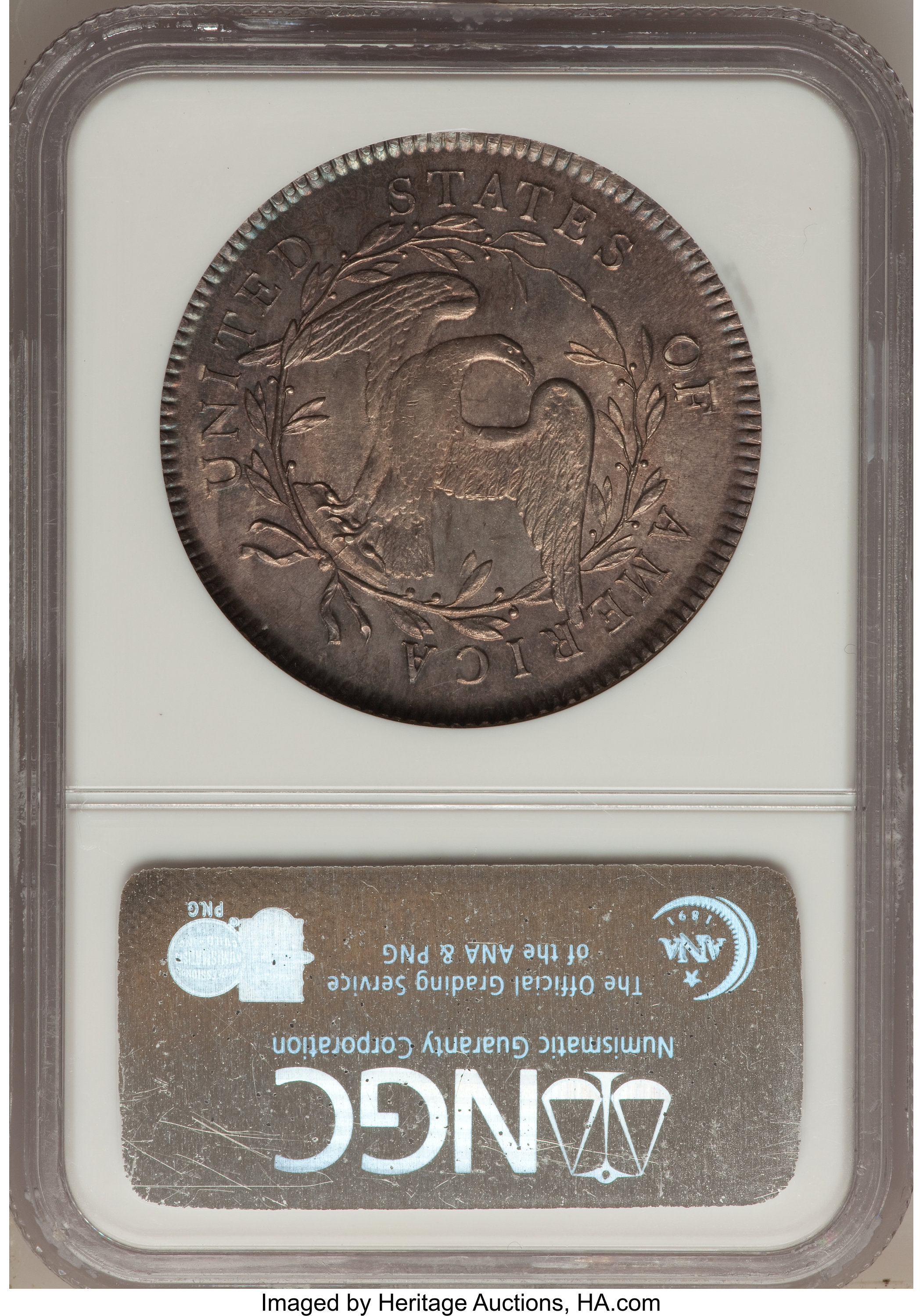1795 $1  Flowing Hair, 2 Leaves, B-2, BB-20 MS66 thumbnail 4