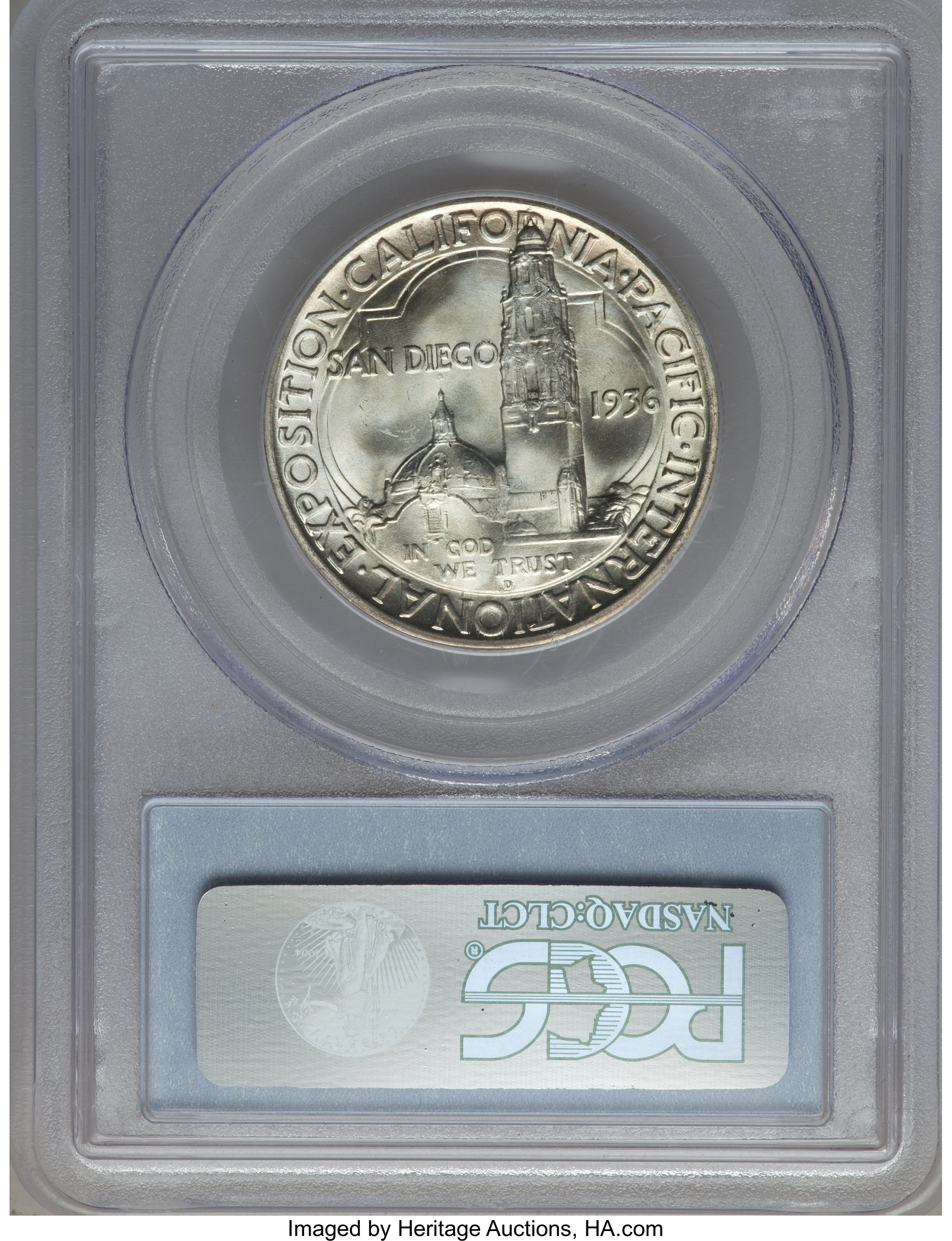 1936-D/D 50c San Diego Expo, FS-501 XF45 CAC thumbnail 4