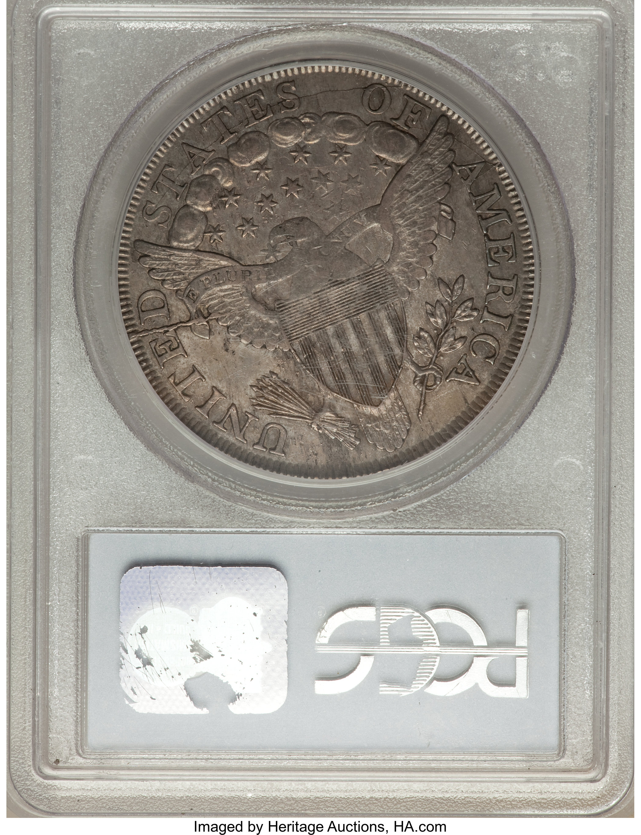 1799 $1  7x6 Stars, B-18, BB-154 AU50 CAC thumbnail 6