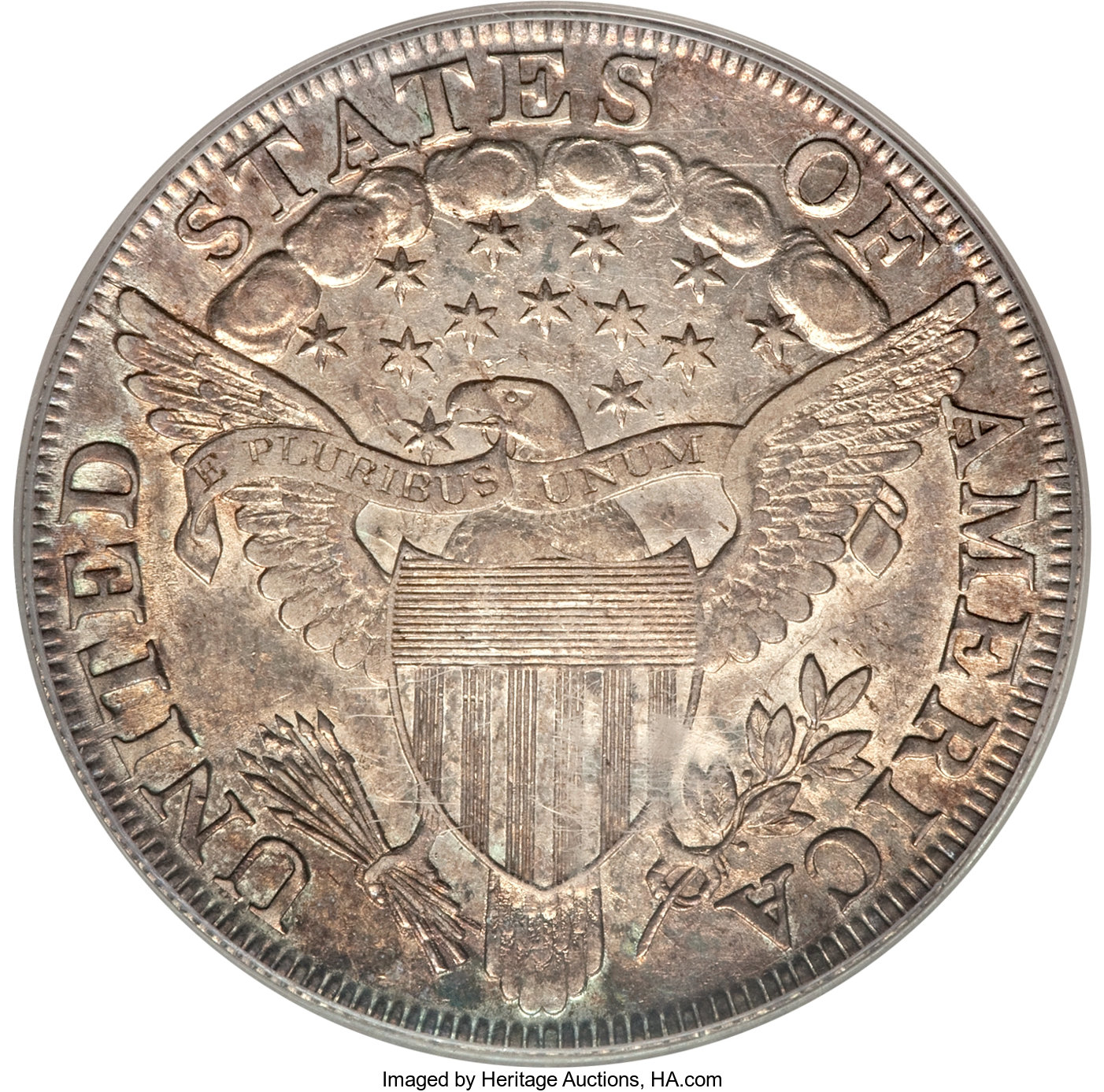 1801 $1  B-2, BB-212 AU53 CAC thumbnail 2
