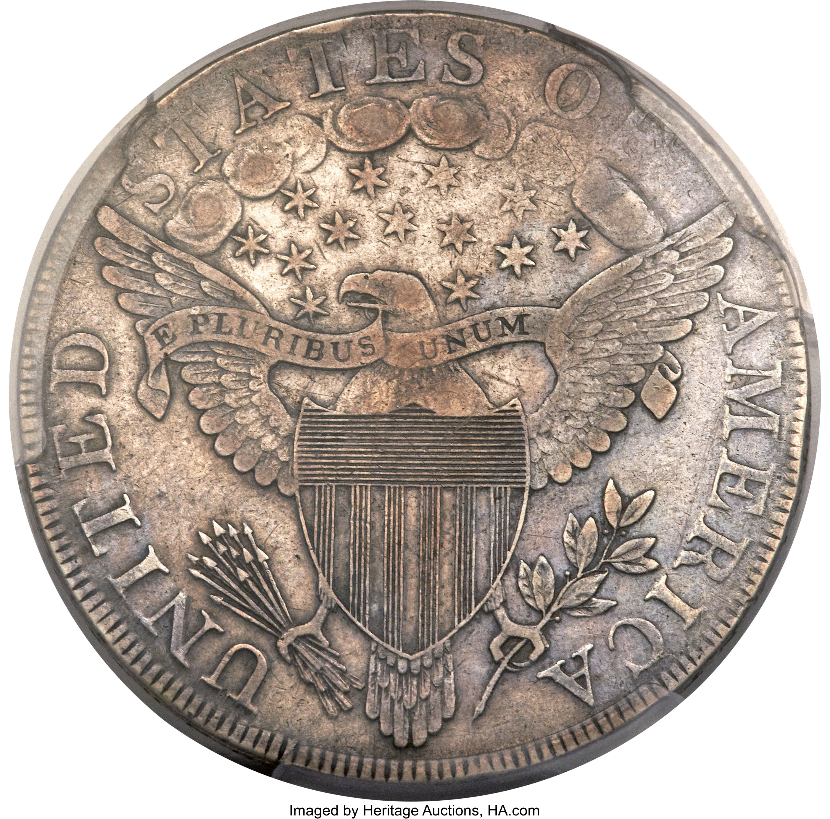 1798 $1  Large Eagle, Pointed 9, Wide Date, B-16, BB-110 F15 thumbnail 22