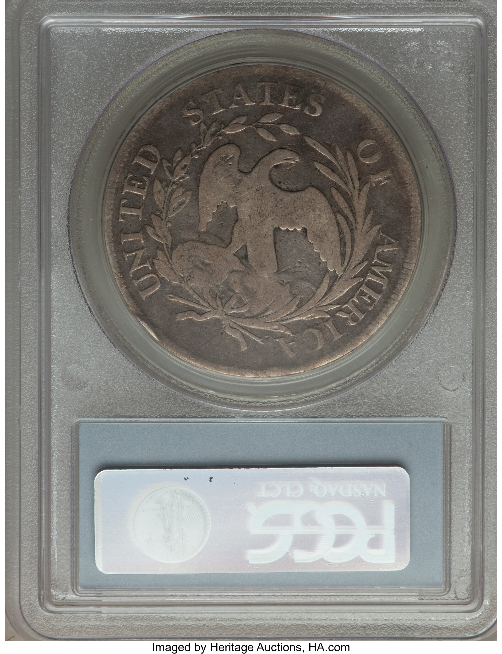 1796 $1  Small Date, Large Letters, B-4, BB-61 AG3 thumbnail 6