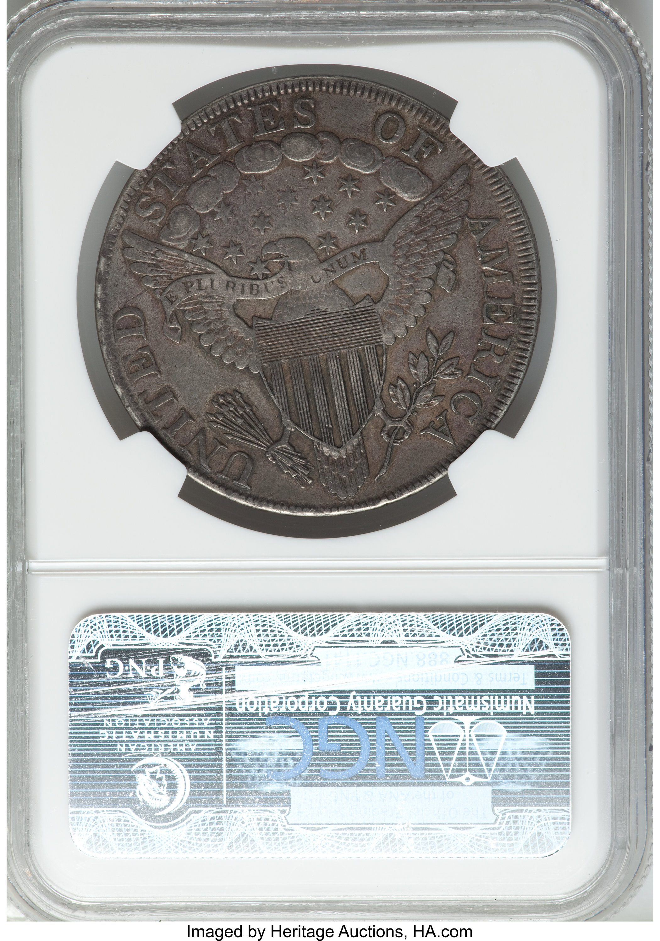 1798 $1  Large Eagle, Pointed 9, Close Date, B-29, BB-119 XF40 thumbnail 15