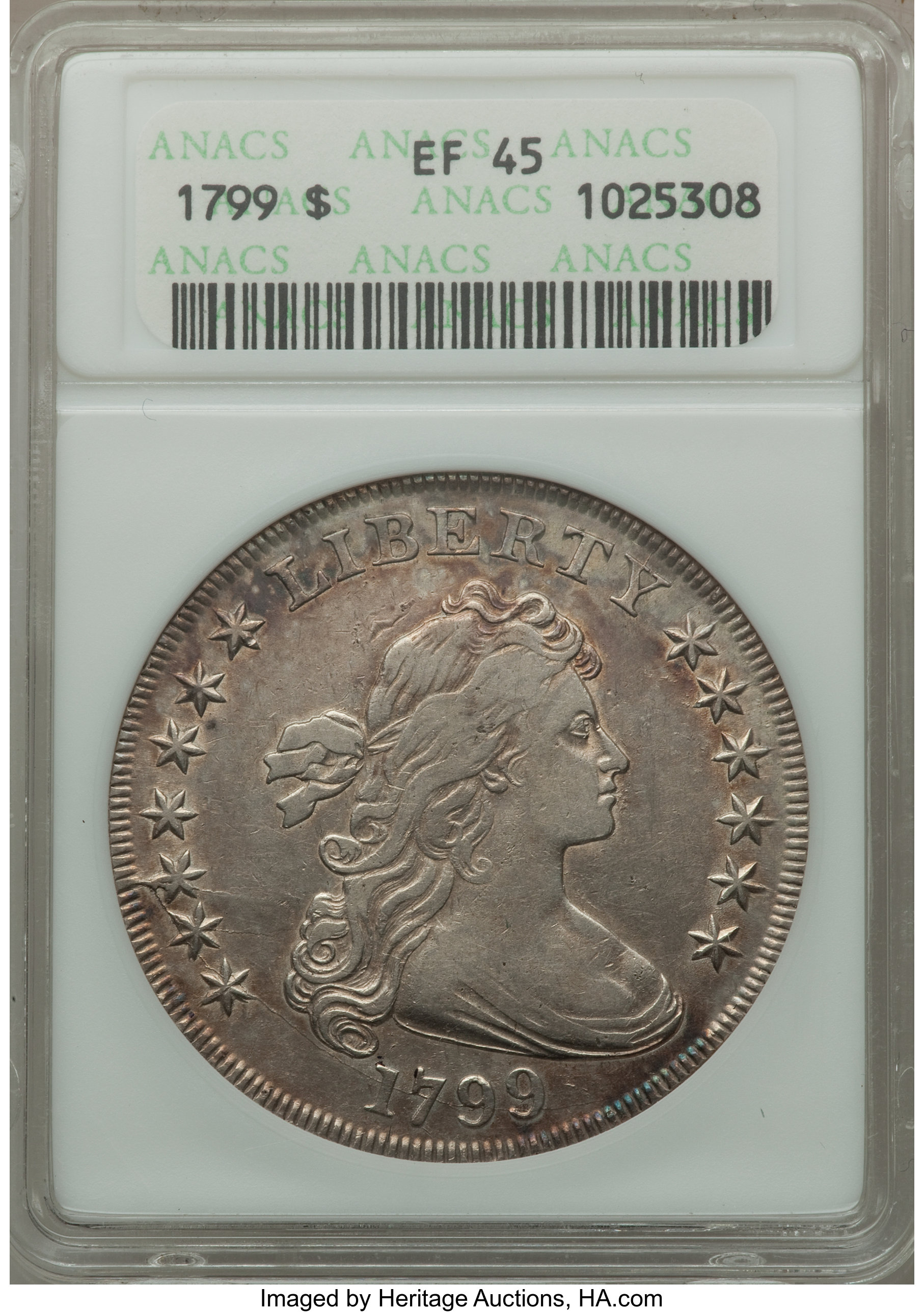 1799 $1  7x6 Stars, B-19, BB-155 VG10 thumbnail 26