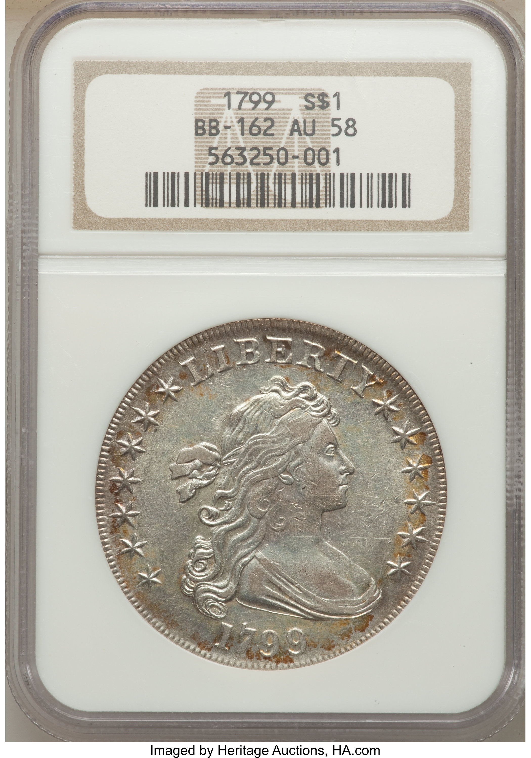 1799 $1  7x6 Stars, B-6, BB-162 MS64 thumbnail 8