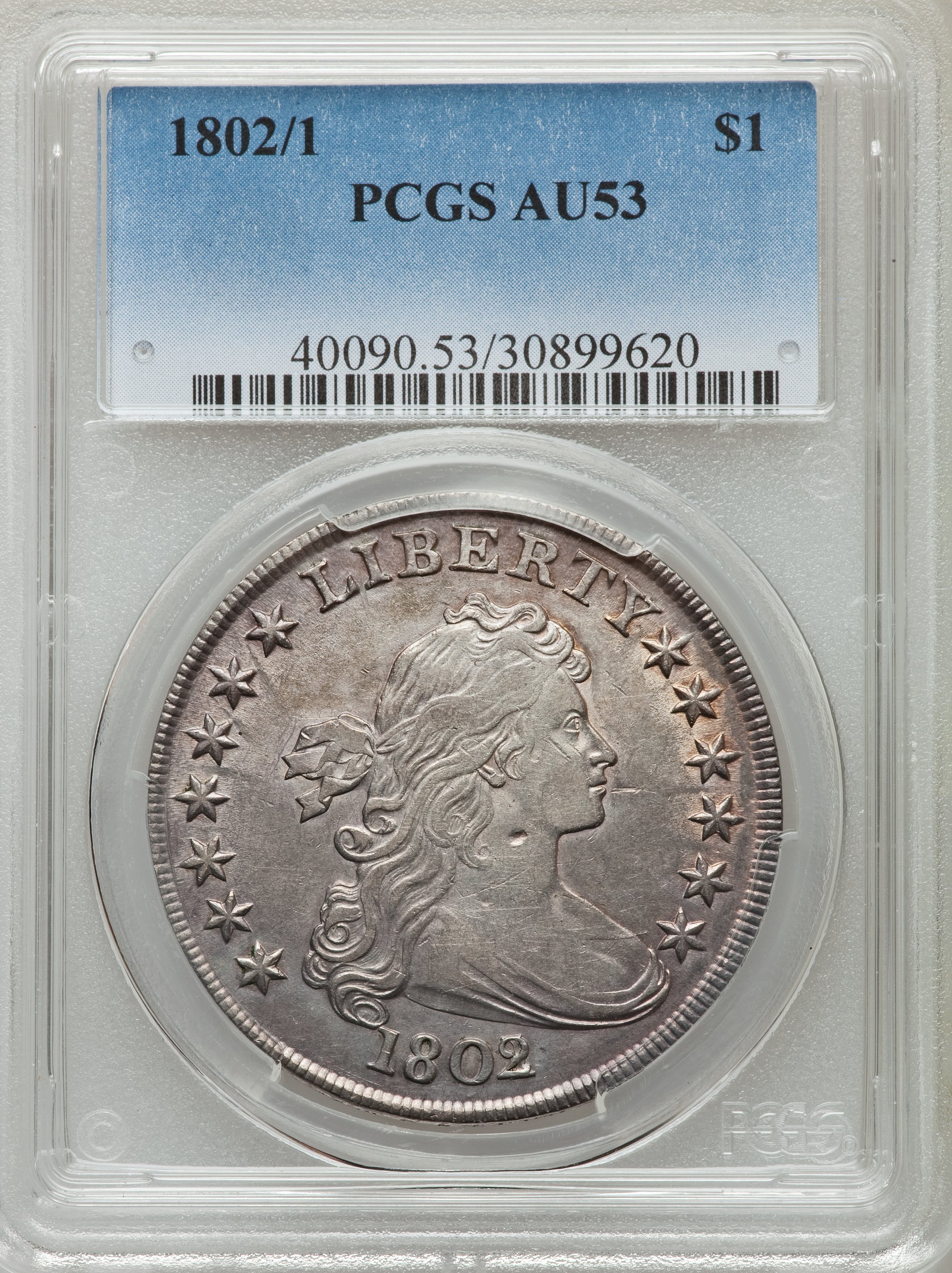 1802/1 $1  Narrow Date, B-4, BB-232 MS60 thumbnail 20