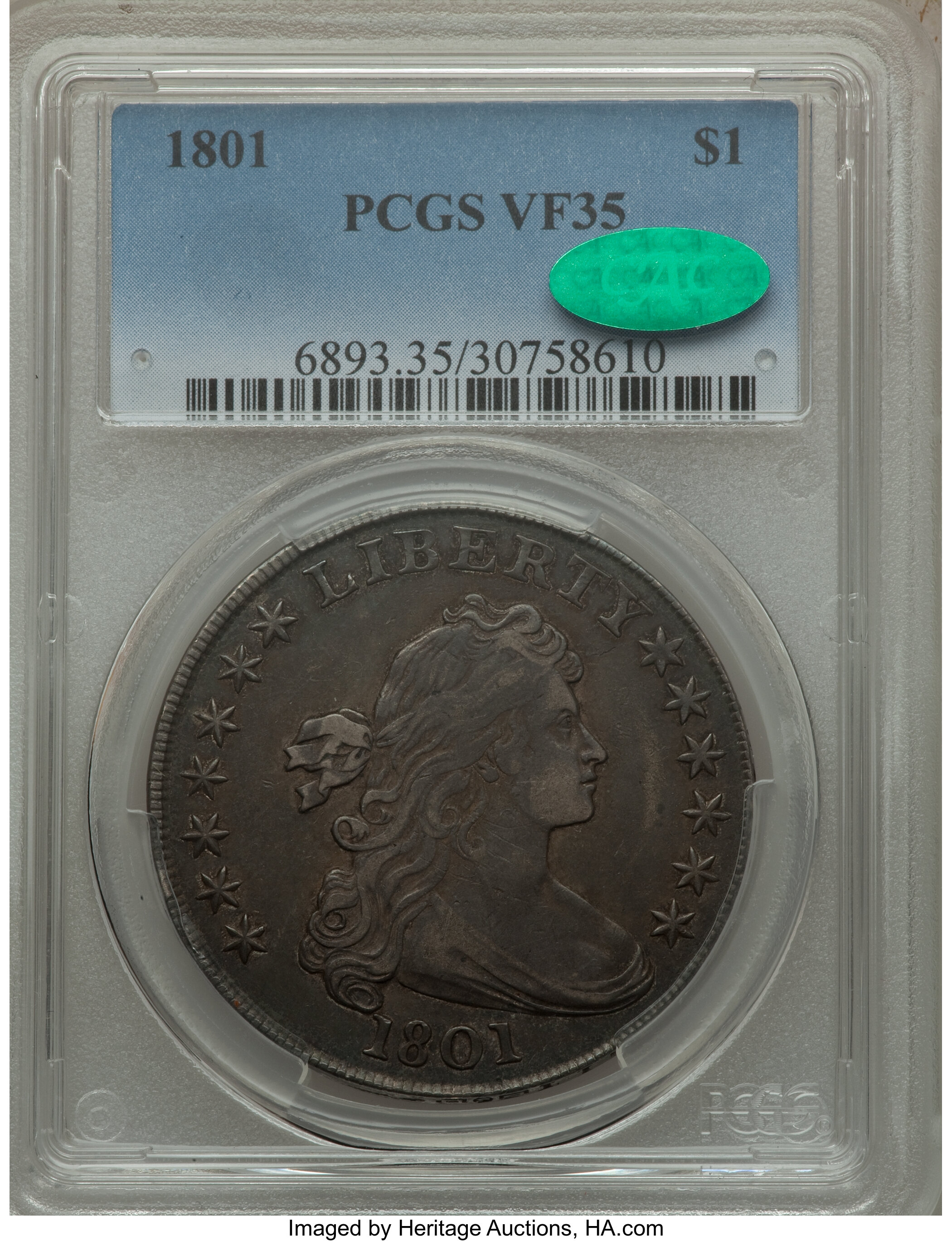 1801 $1  B-4, BB-214 VF35 thumbnail 5