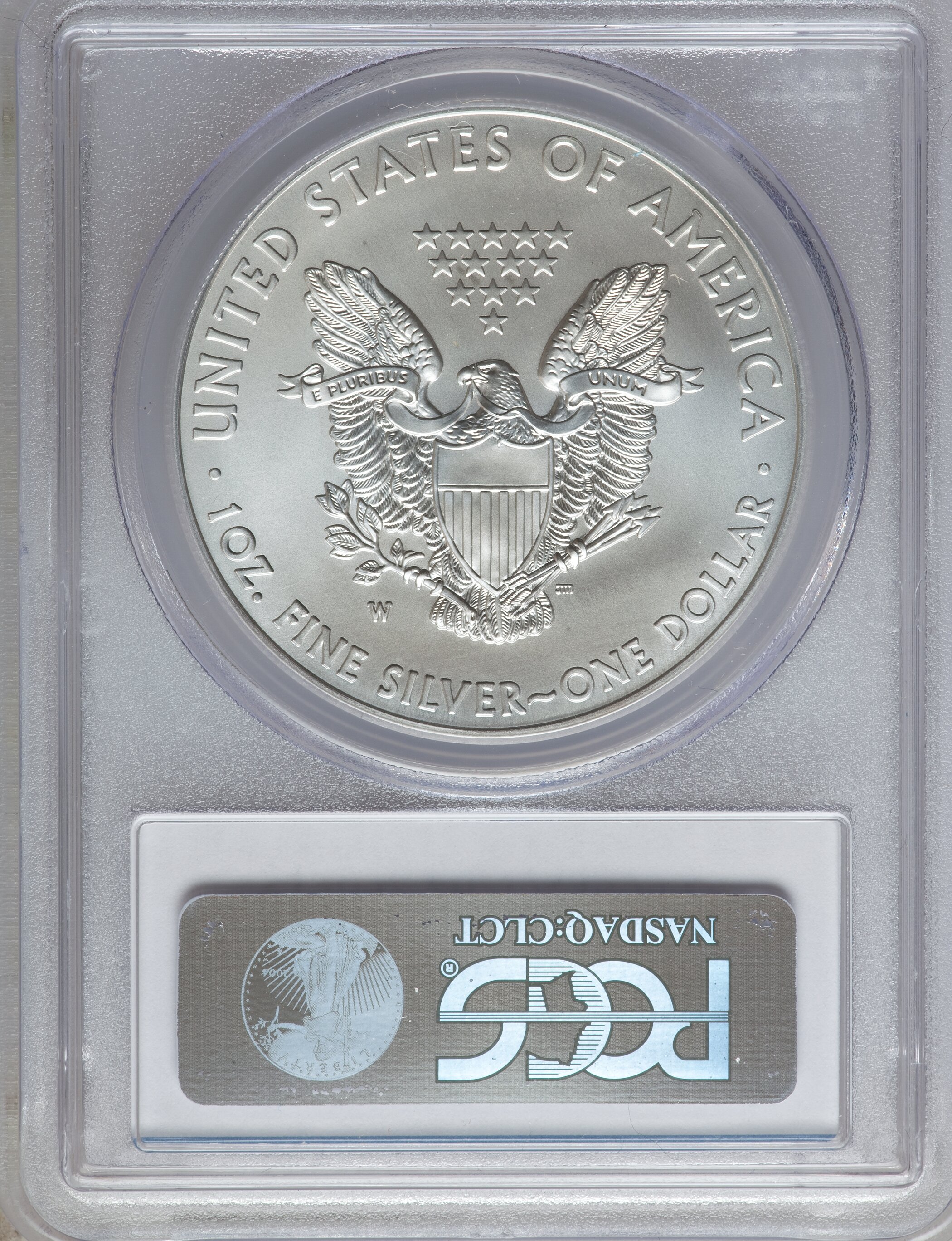 2012-W $1  Silver Eagle, Burnished MS66 thumbnail 24