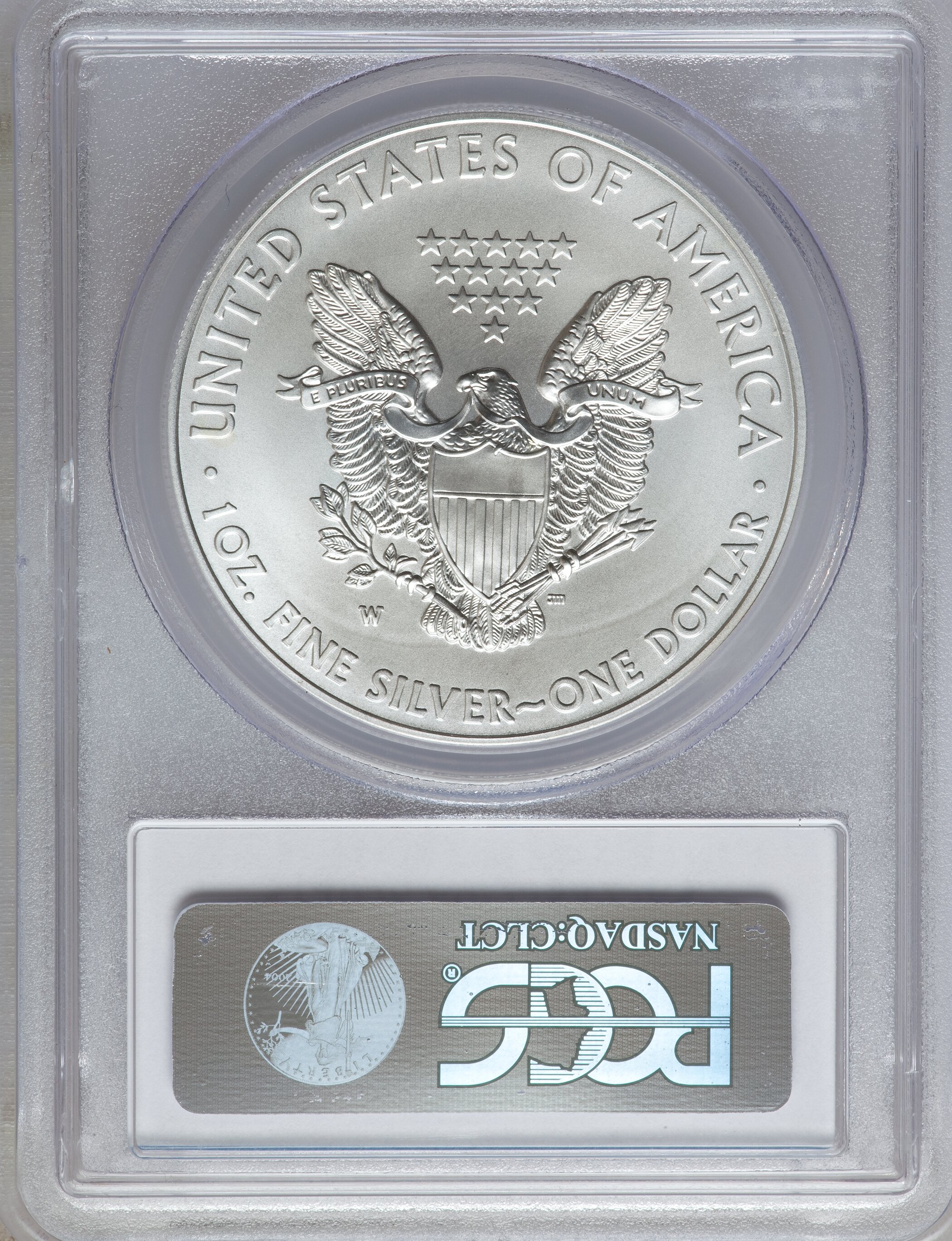 2012-W $1  Silver Eagle, Burnished MS66 thumbnail 18