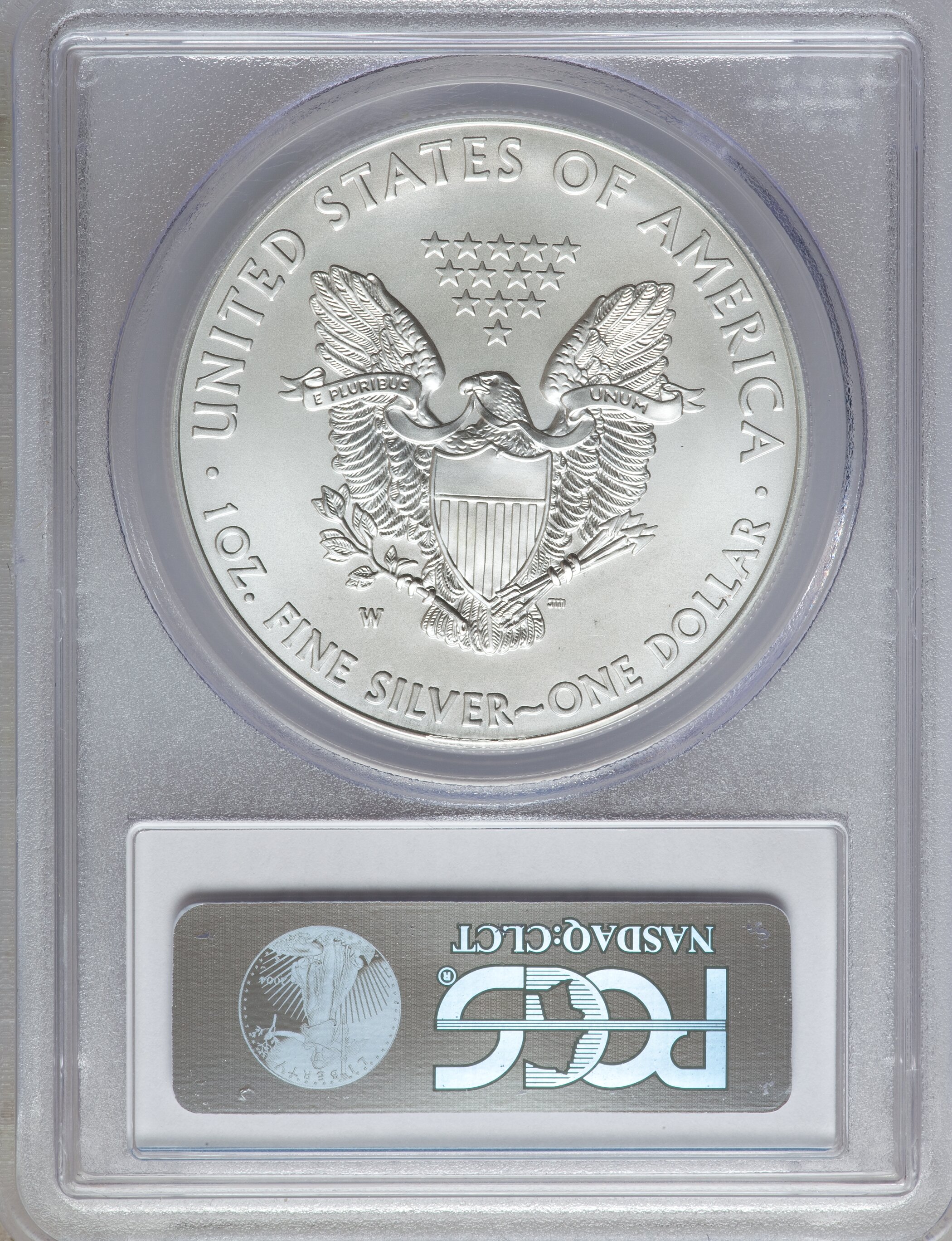 2012-W $1  Silver Eagle, Burnished MS66 thumbnail 16