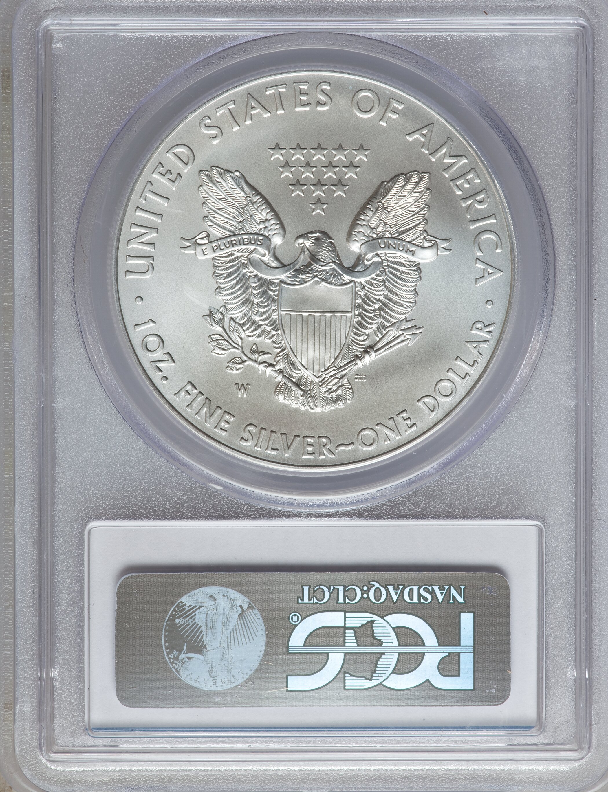 2012-W $1  Silver Eagle, Burnished MS66 thumbnail 14