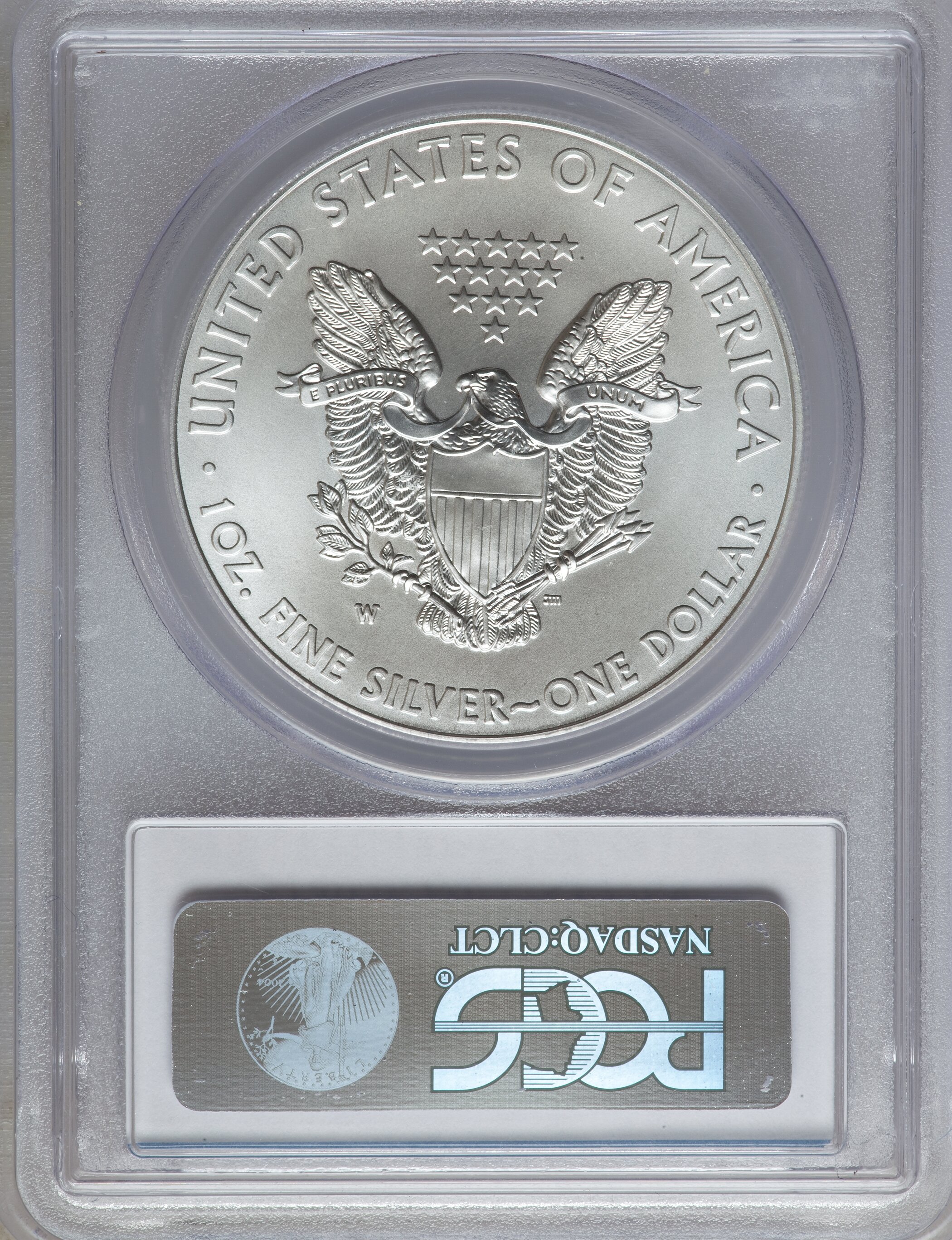 2012-W $1  Silver Eagle, Burnished MS66 thumbnail 12