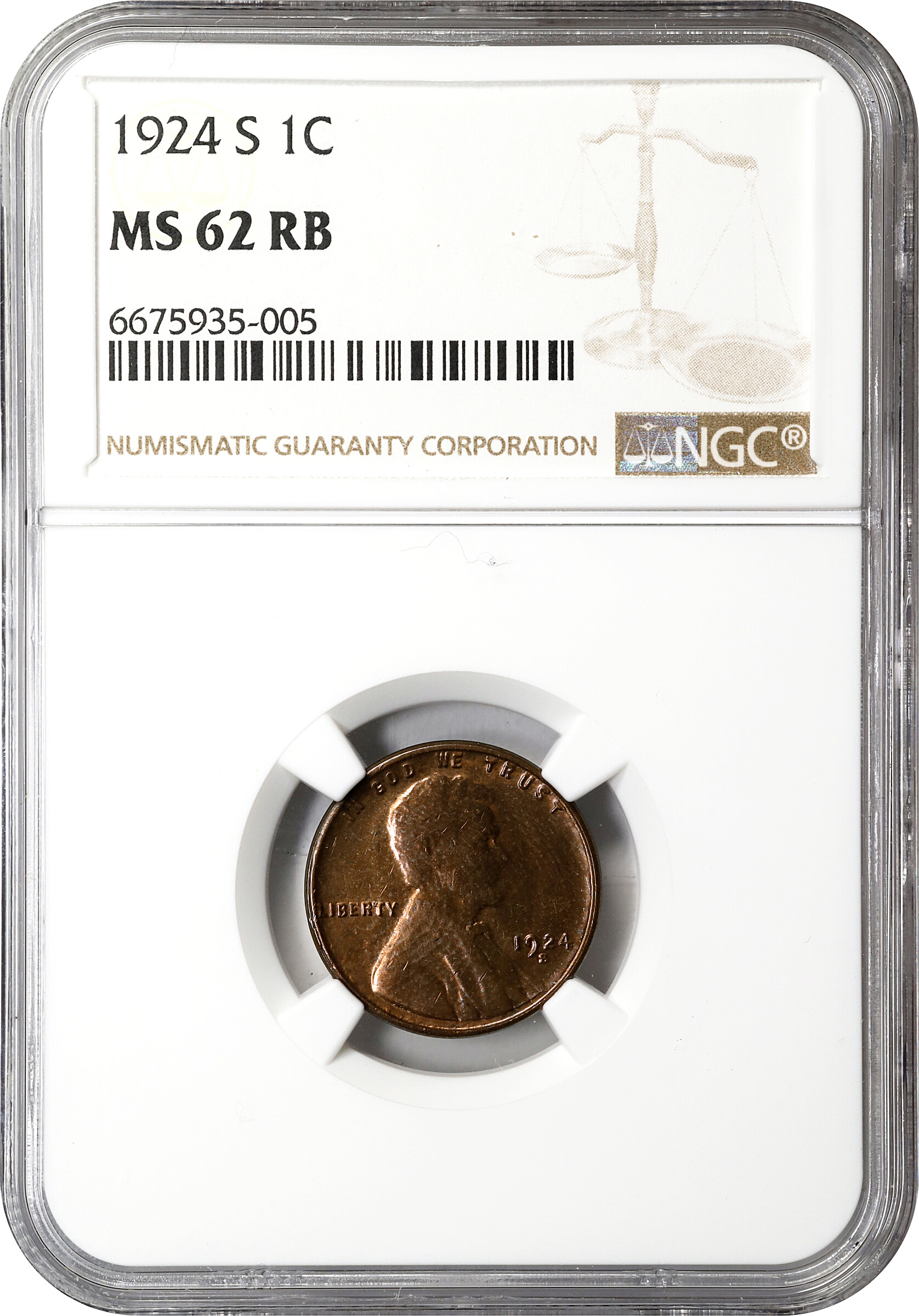 1924-S 1c MS RB MS62 RB thumbnail 3