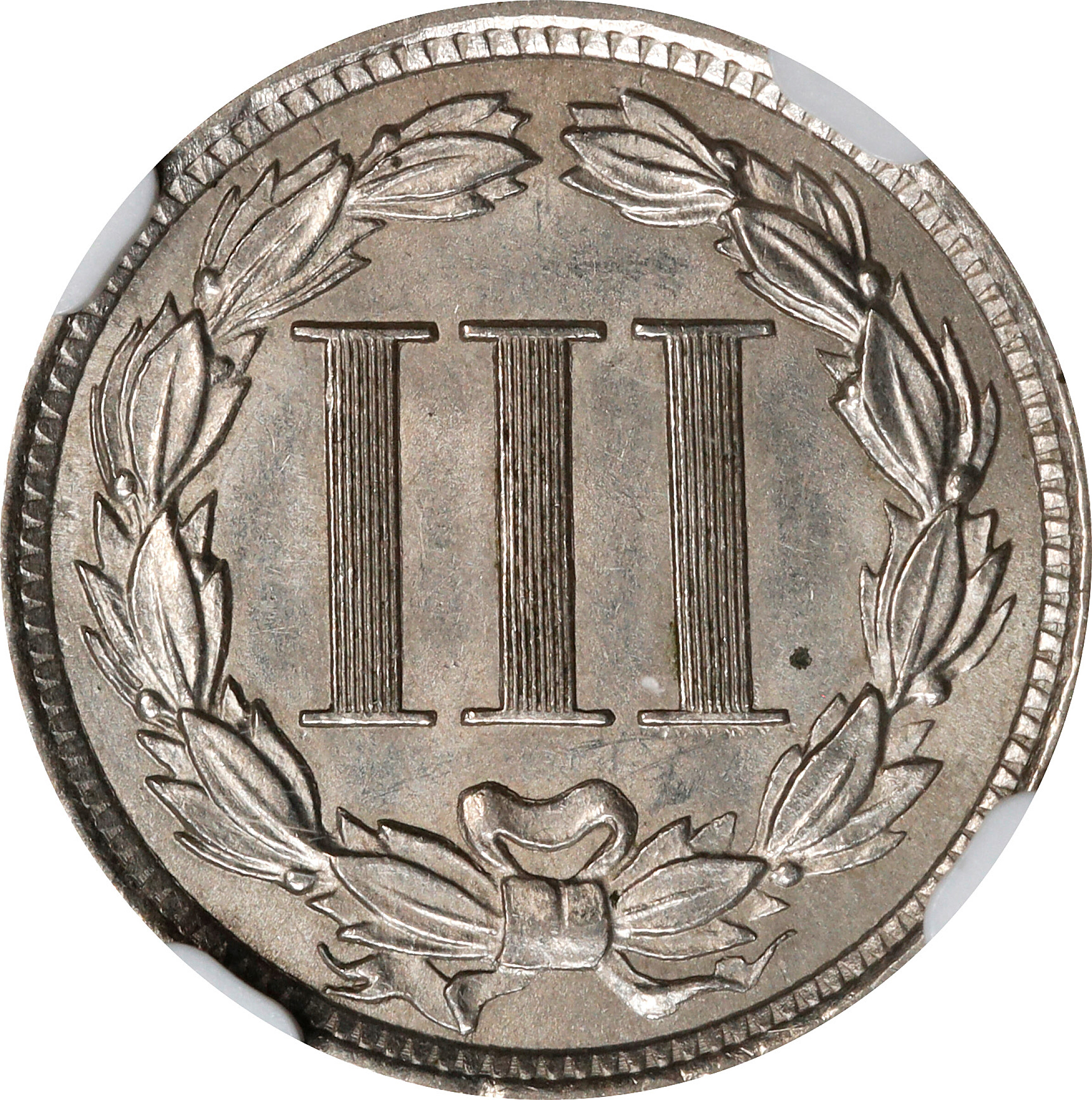 1881 3cN MS61 CAC thumbnail 2