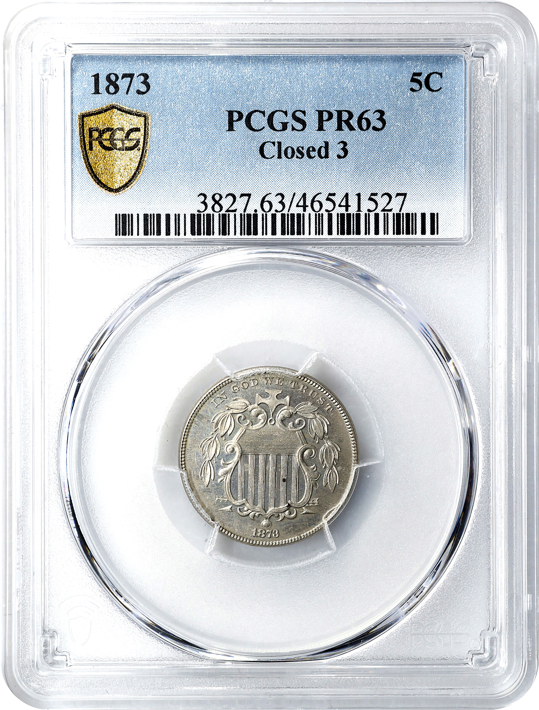 1873 5c Closed 3 PR63 thumbnail 10