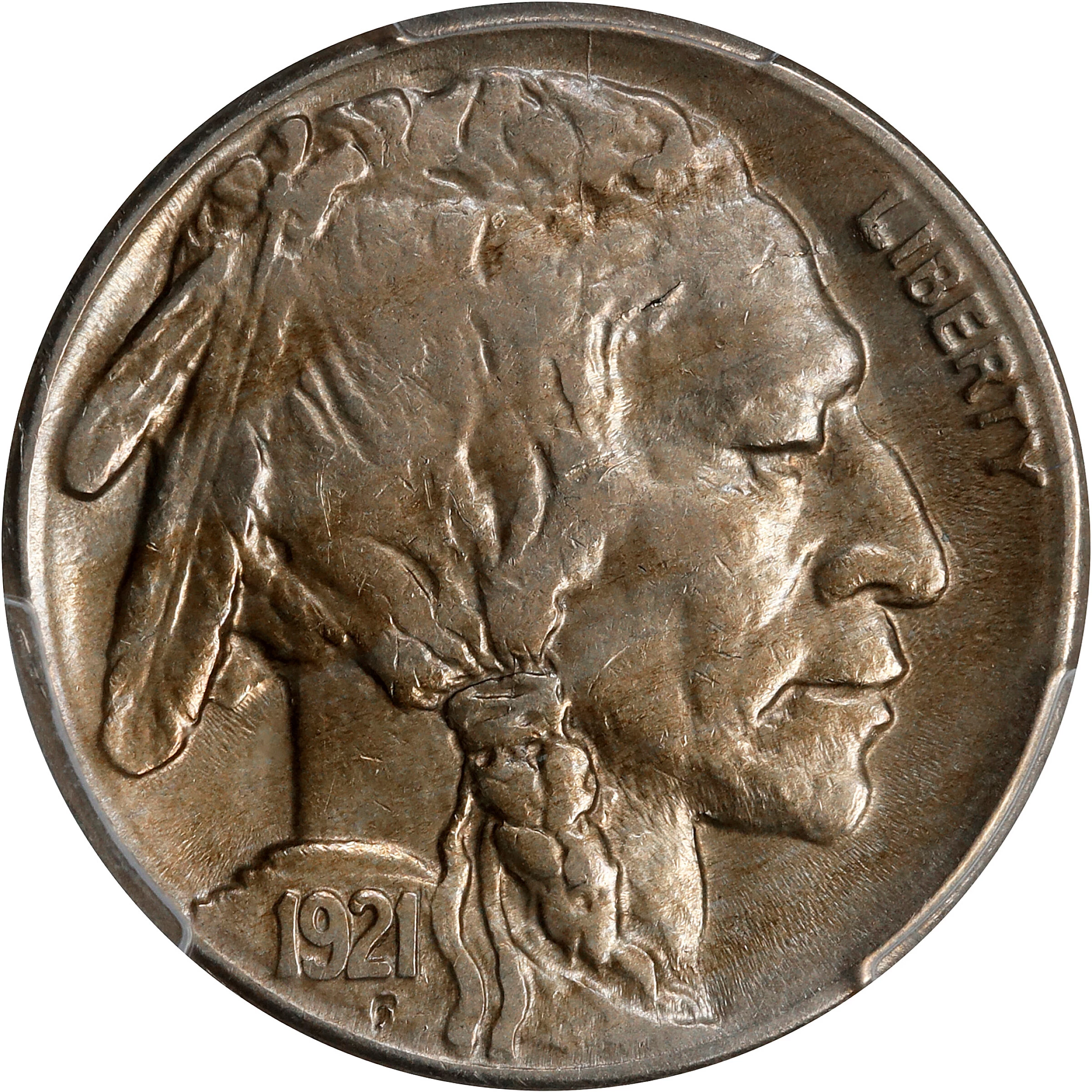 1920 and 1921 U.S. Indian Head Buffalo Nickels - Nice Detail - 2 Coins