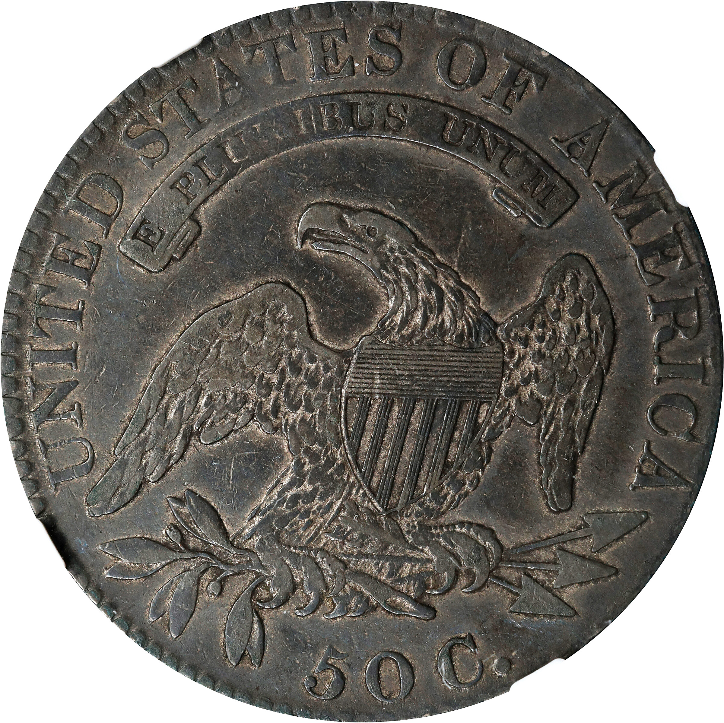 1820 50c Curl Base 2, Small Date VF25 thumbnail 8