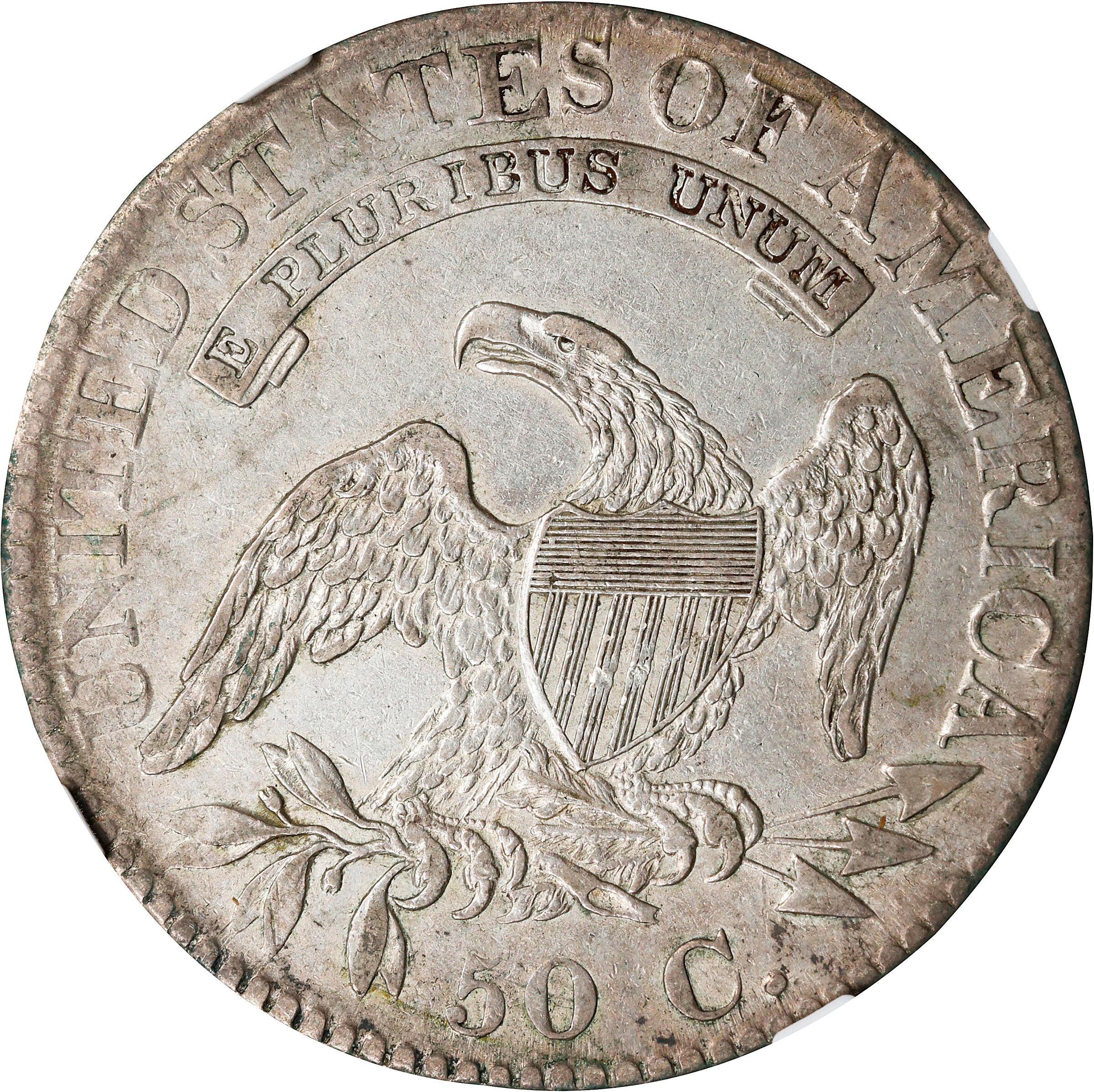 1824 50c Over Various Dates AU50 thumbnail 3