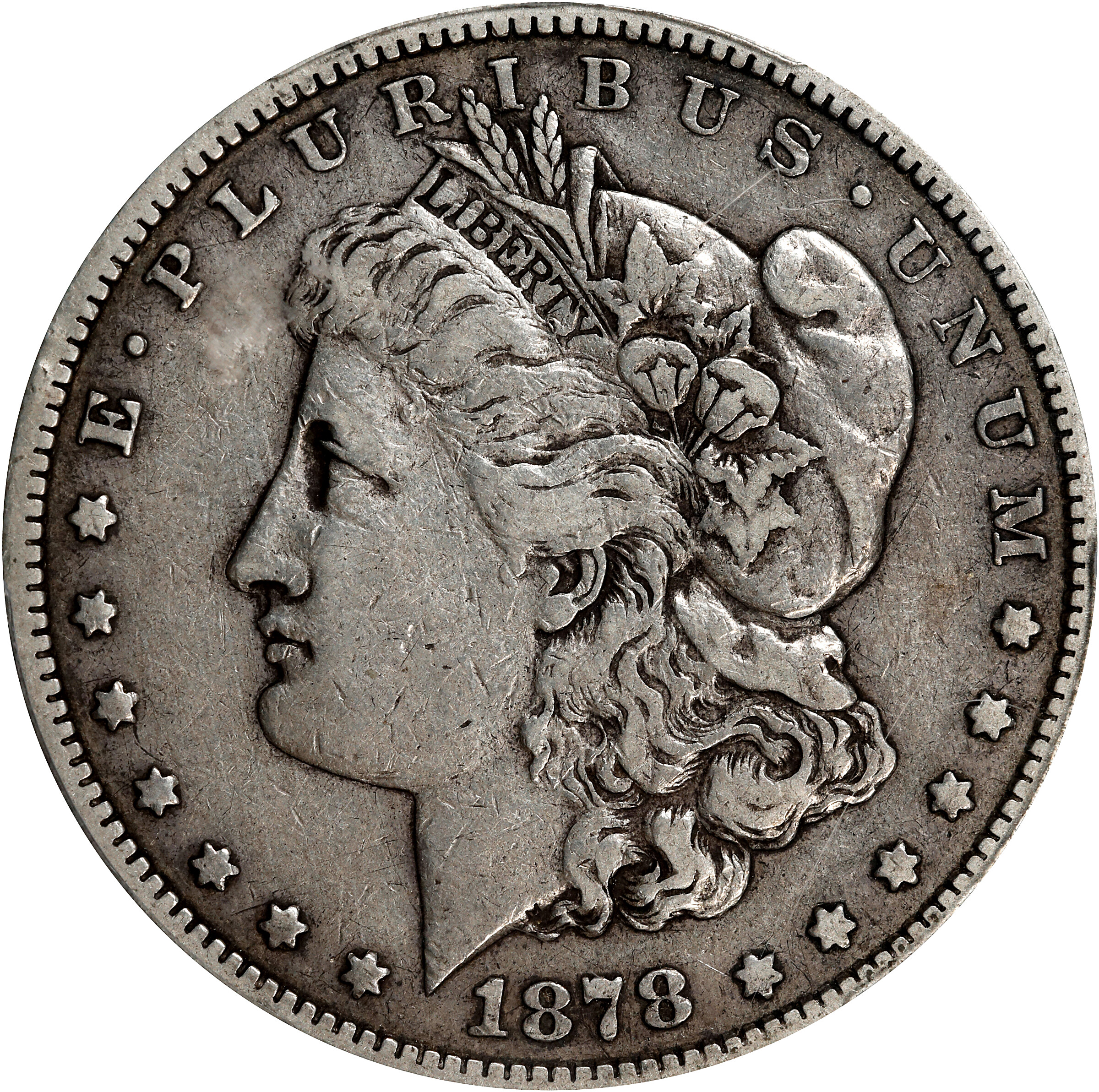 1878-S Morgan Silver Dollar. VAM-56. Top 100 Variety. Long Arrow Shaft. VF-30 (PCGS).